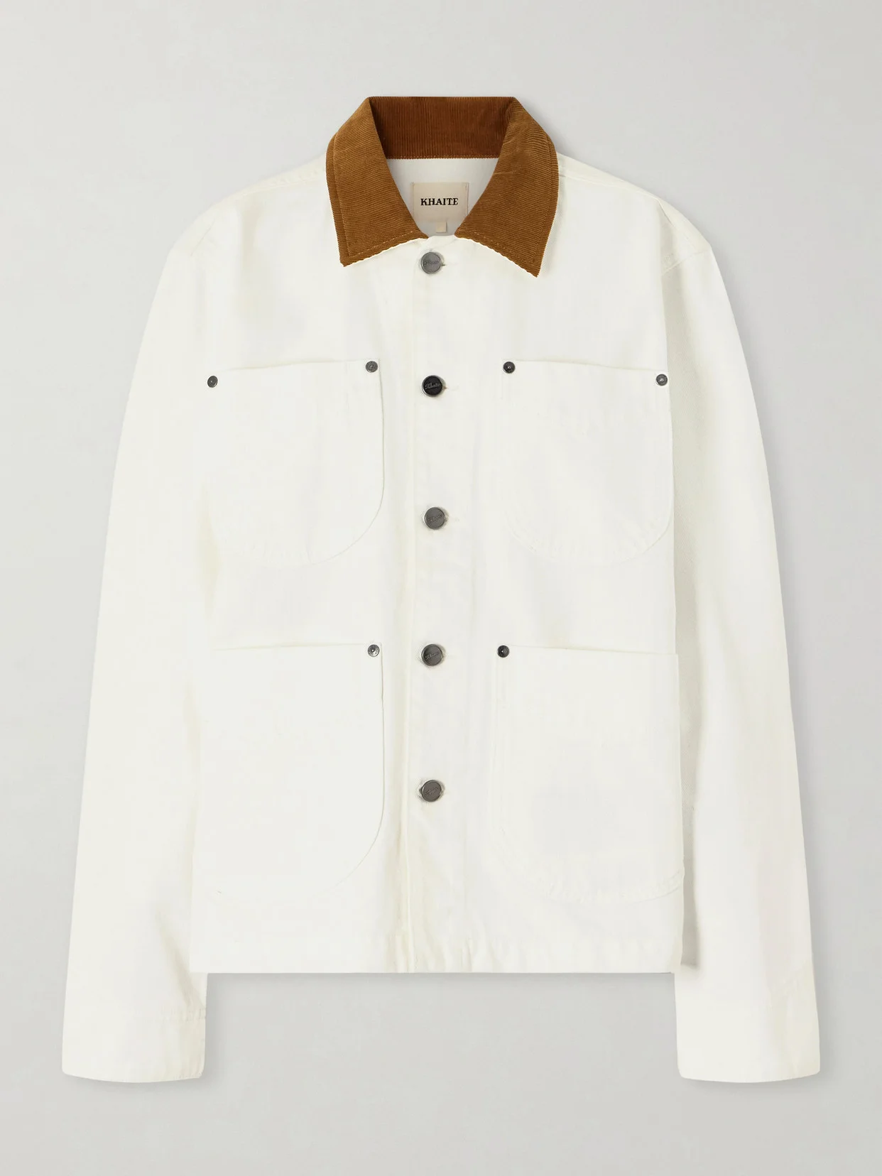 Wyatt Corduroy-trimmed Denim Jacket - 1