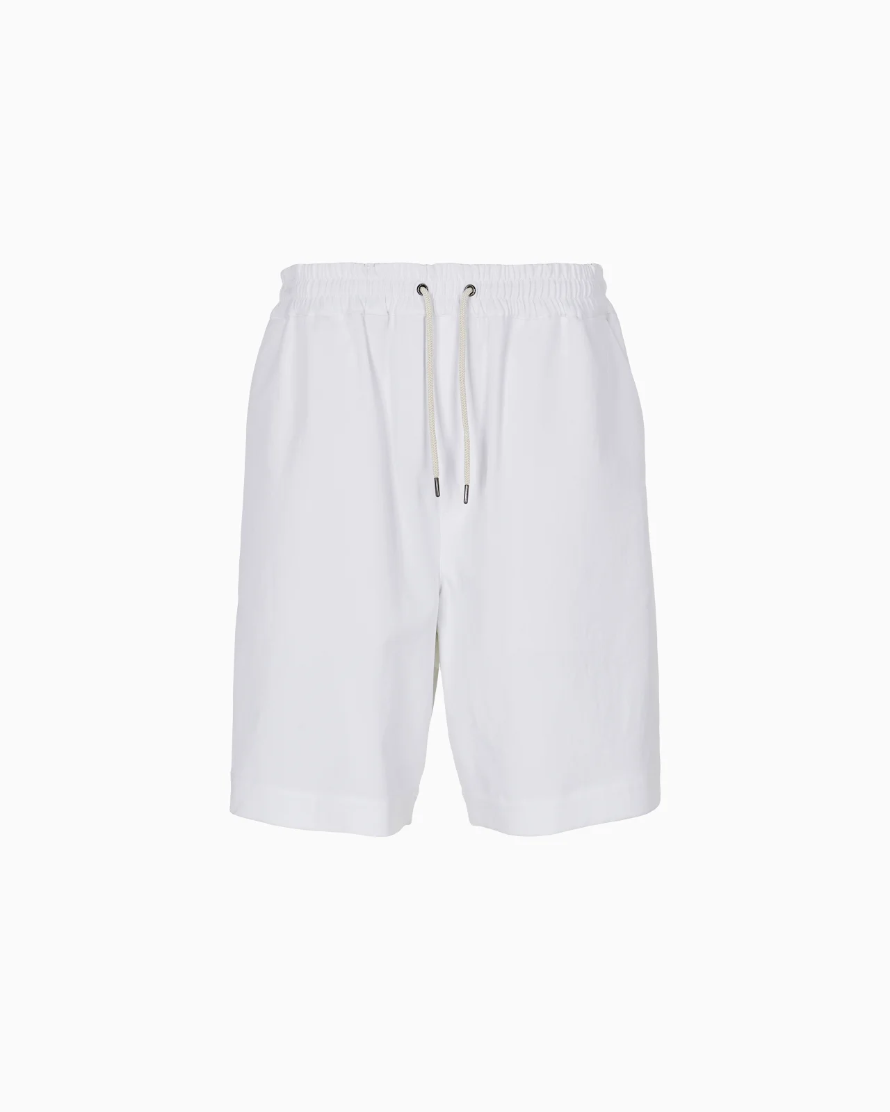 LYOCELL CANVAS 및 COTTON의 FLAT FRONT BERMUDA SHORTS MADE - 1