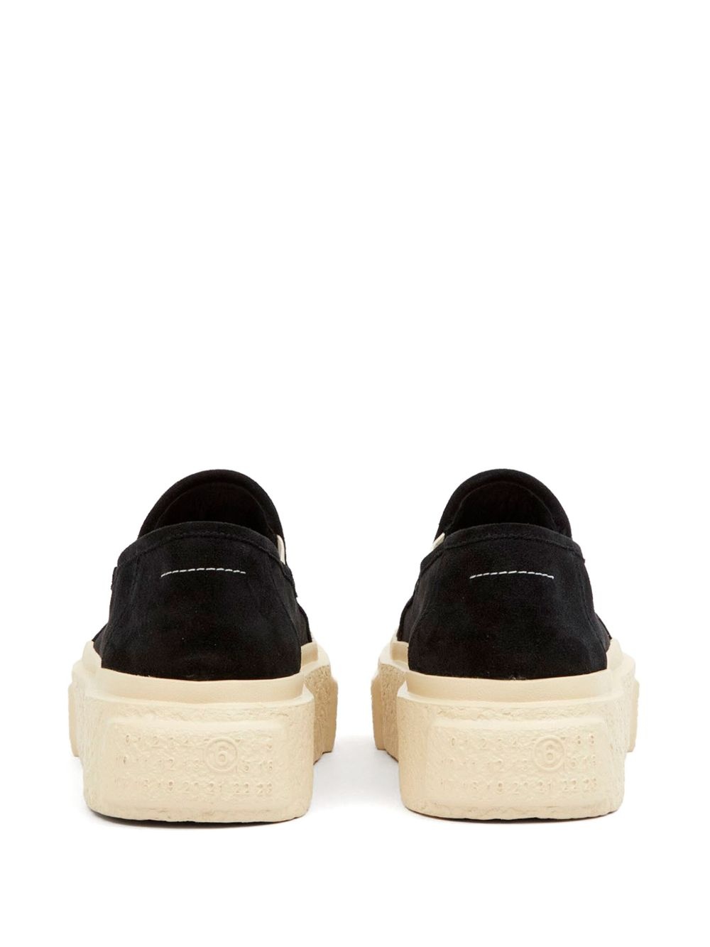 numbers-motif slip-on sneakers - 3