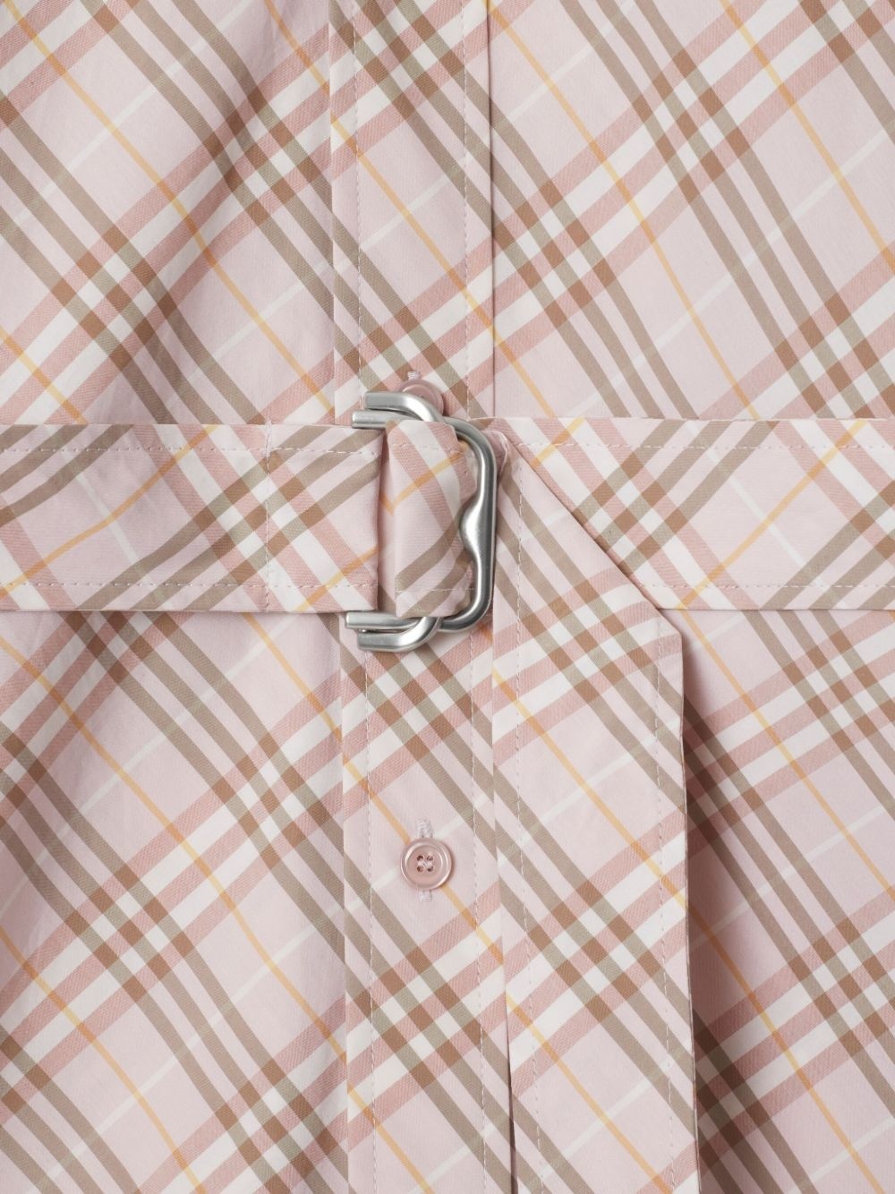 checked shirt dress - 2