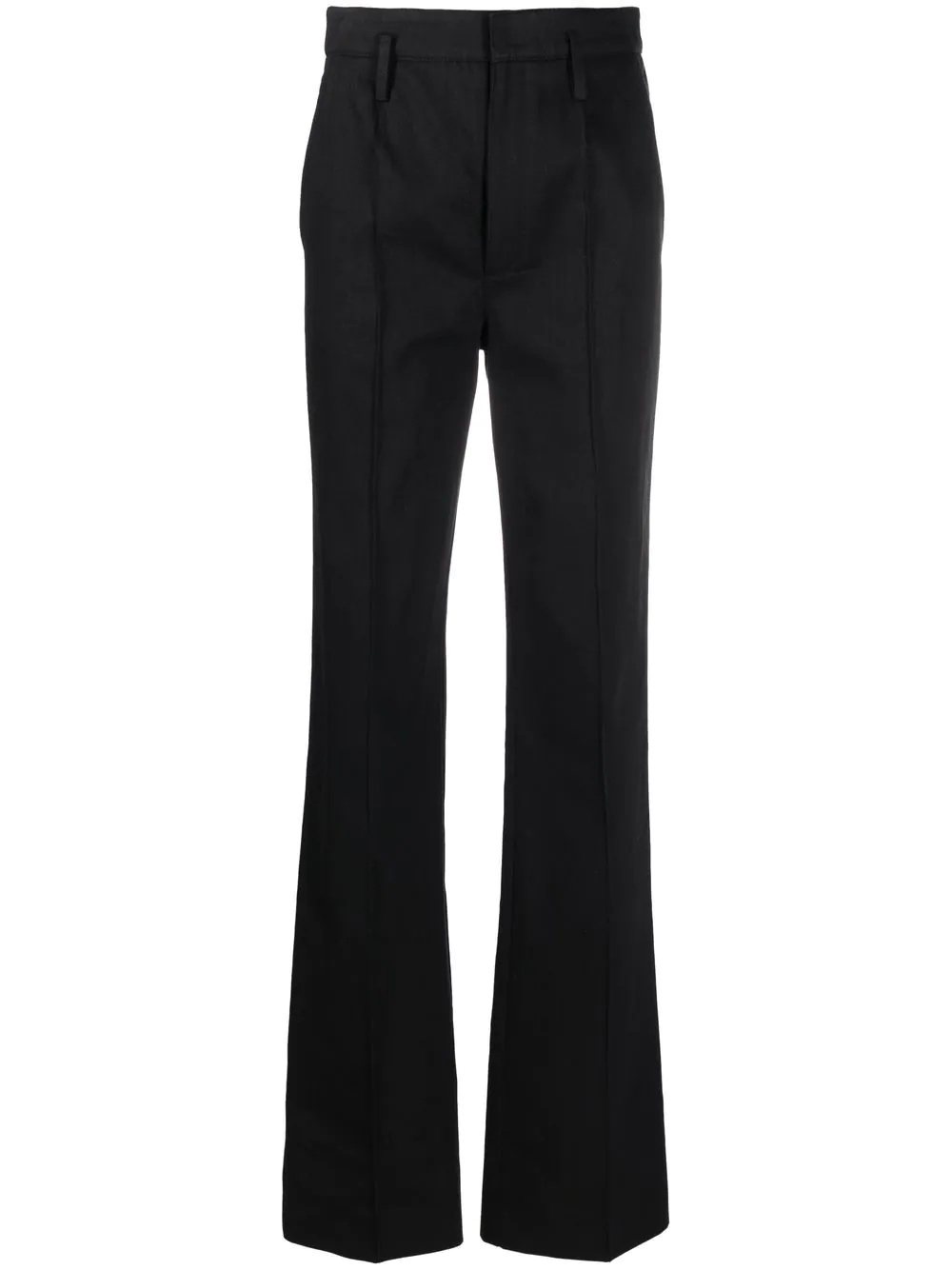 high-waist straight trousers - 1