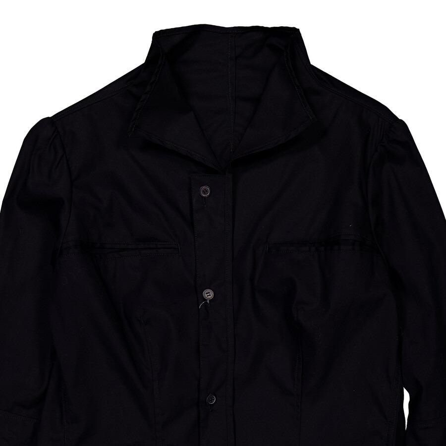 Yohji Yamamoto Pocket Detail High Neck Shirt - 7