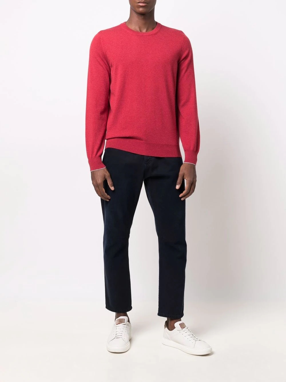 crewneck cashmere jumper - 4
