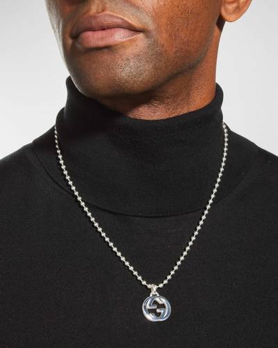 GUCCI Men's Interlocking GG Pendant Necklace outlook