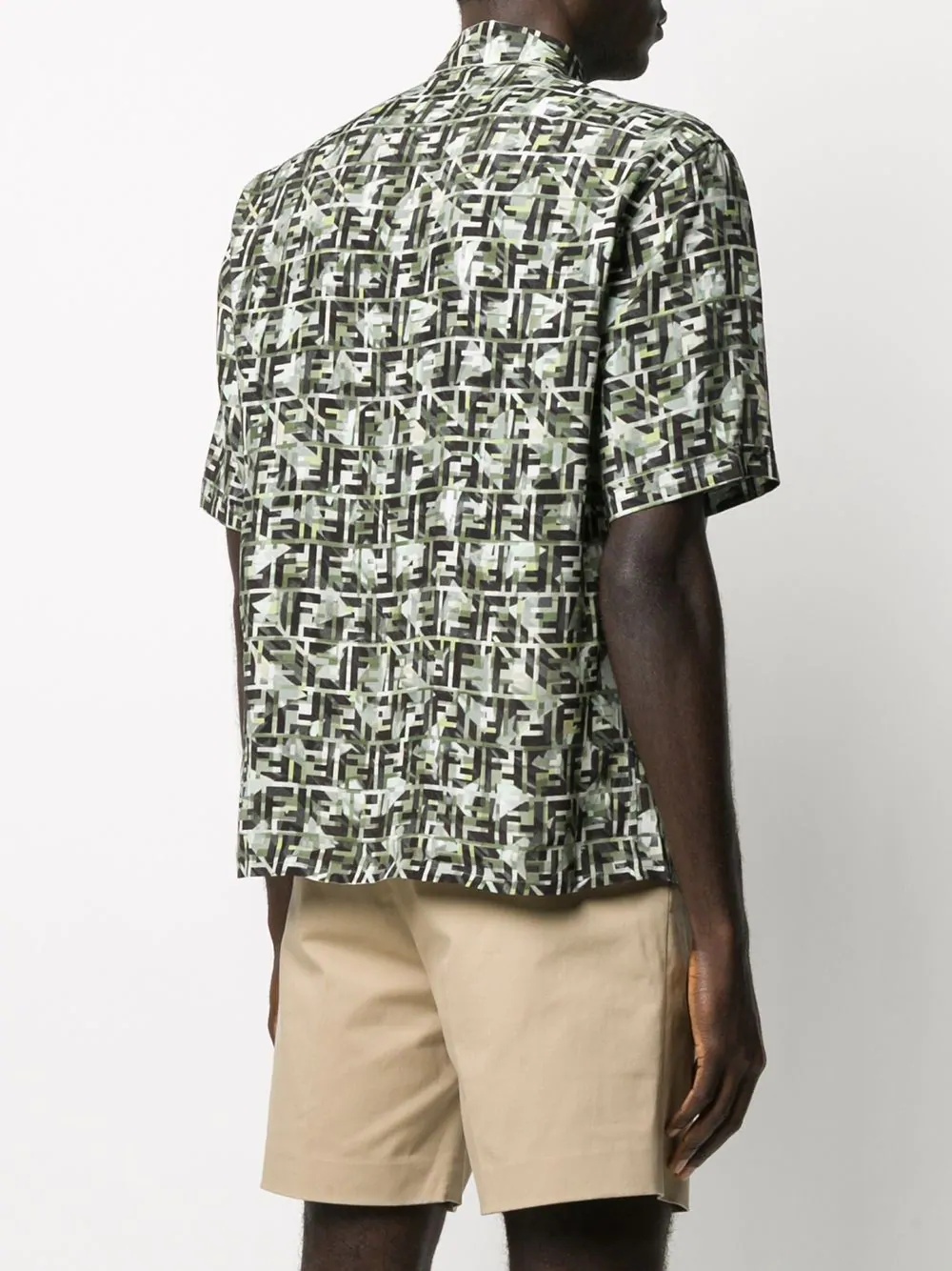 camouflage FF print shirt - 4