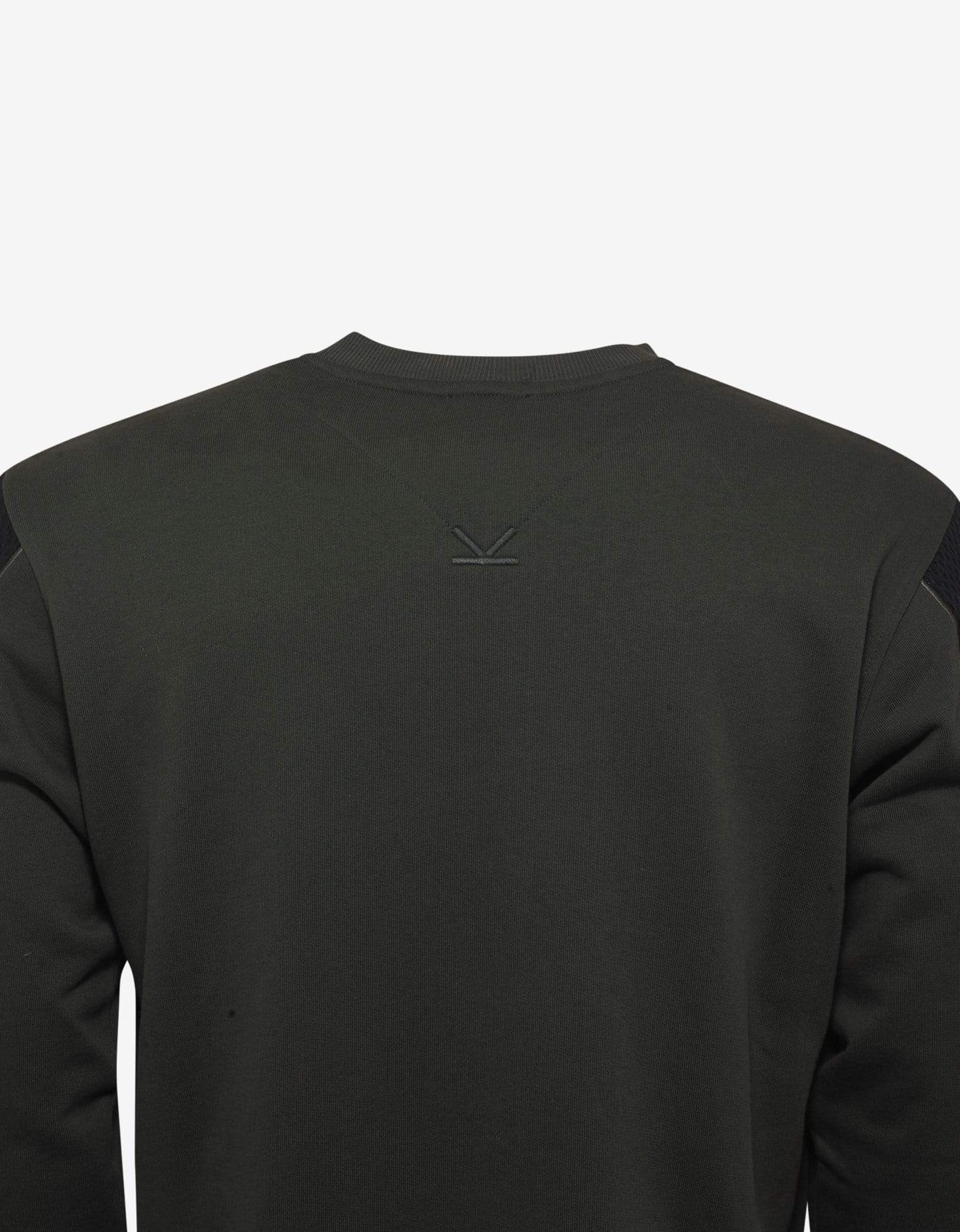 Kenzo Khaki Dual-Fabric Sweatshirt - 6