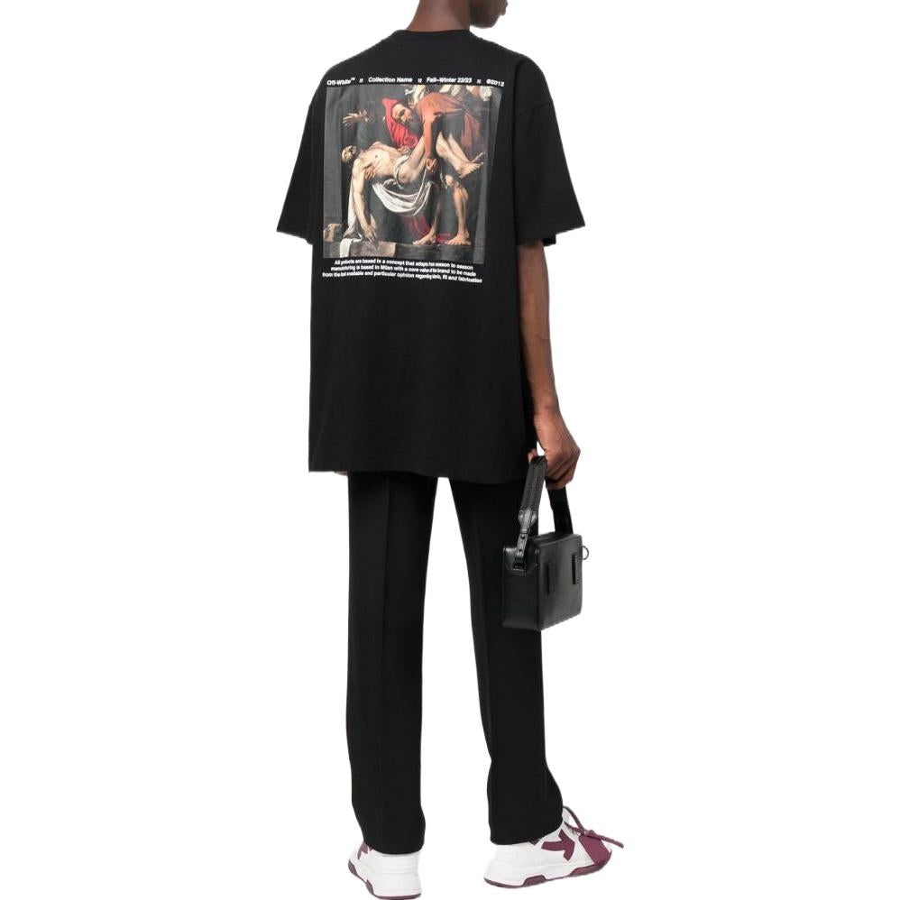 Off-White Caravaggio Deposition Over Short-Sleeve Tee 'Black' OMAA038C99JER0091001 - 2