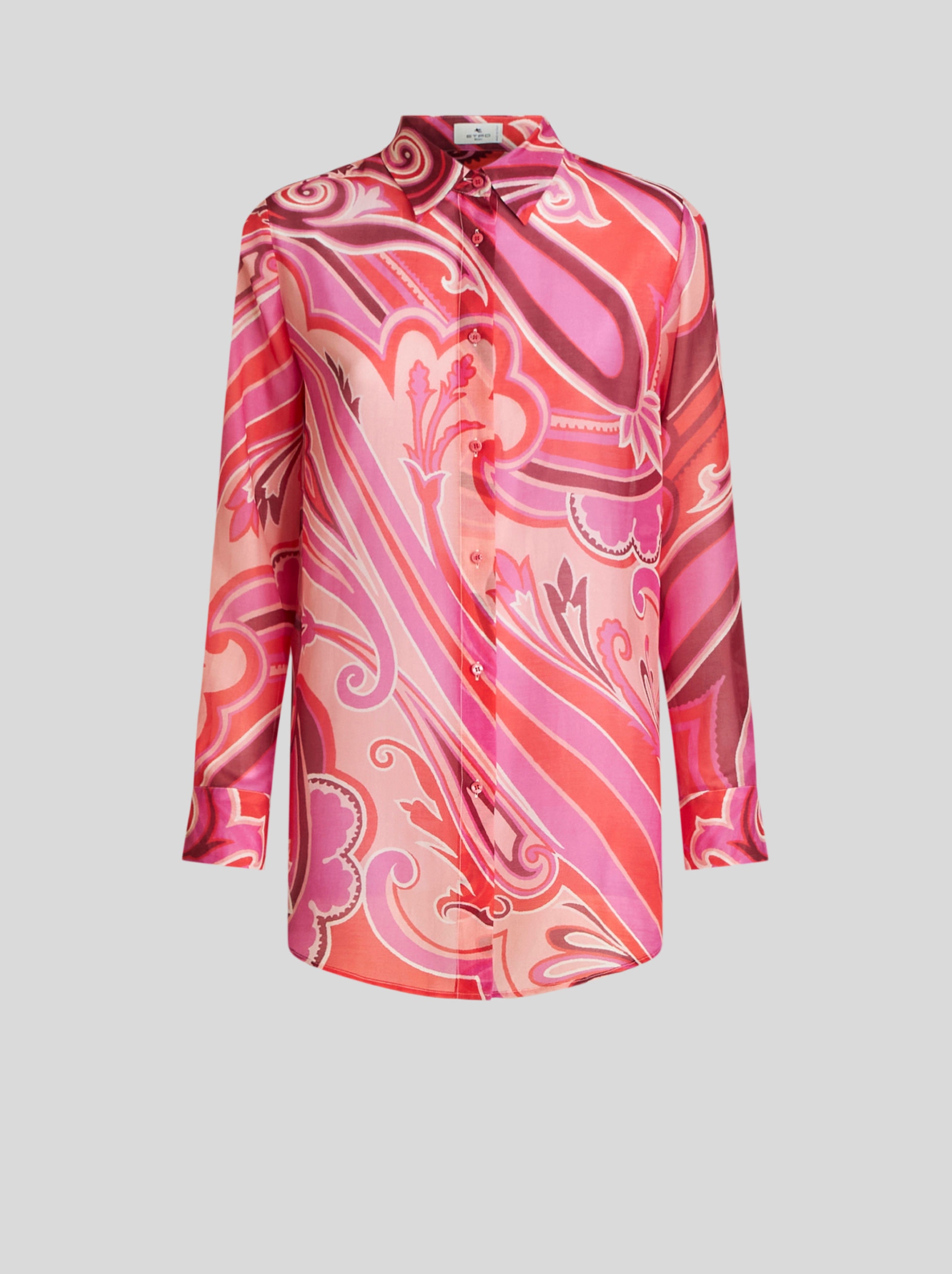 PAISLEY COTTON AND SILK SHIRT - 1