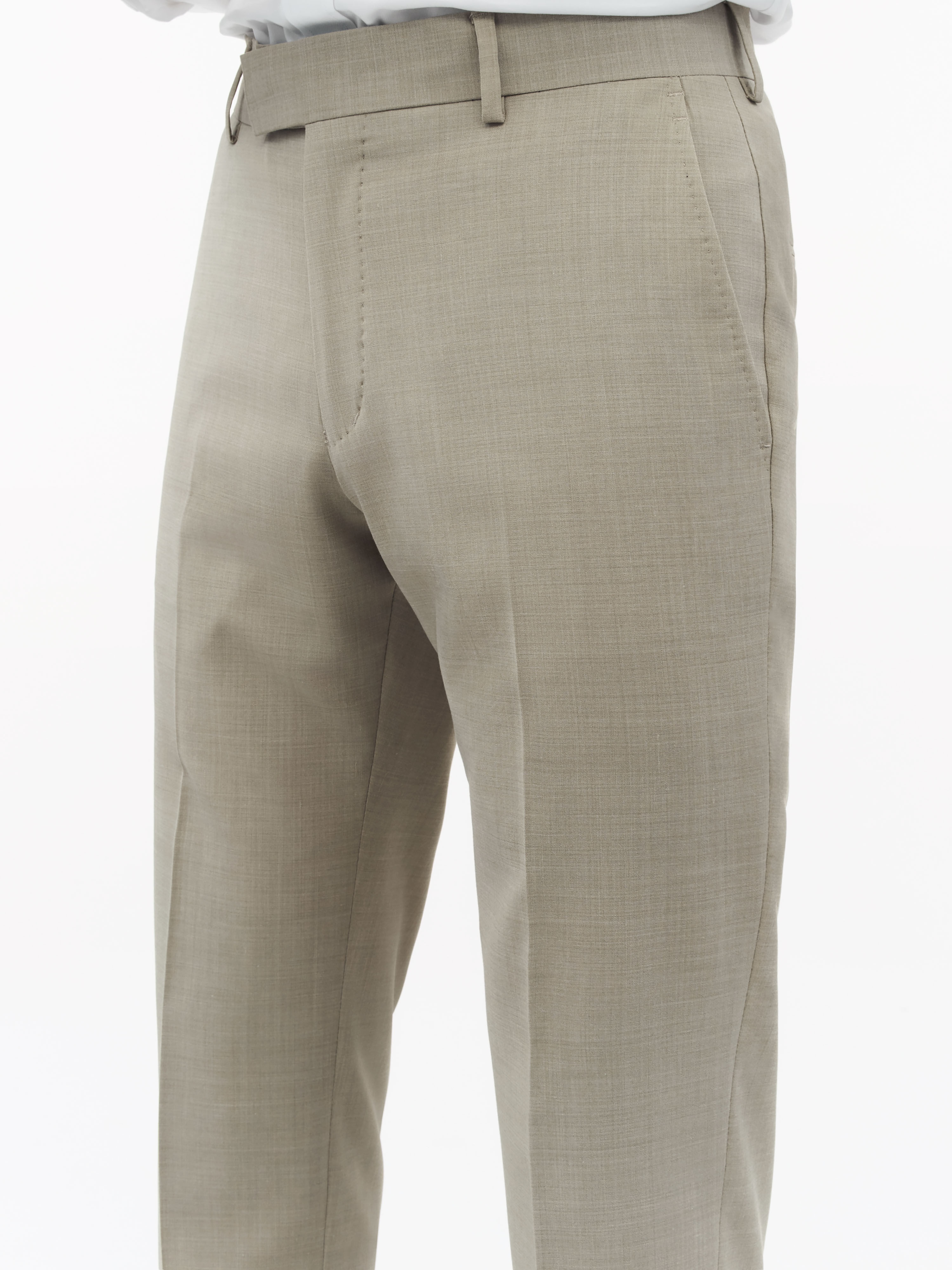 Tenuta Slim Fit Wool Blend Trousers - 5