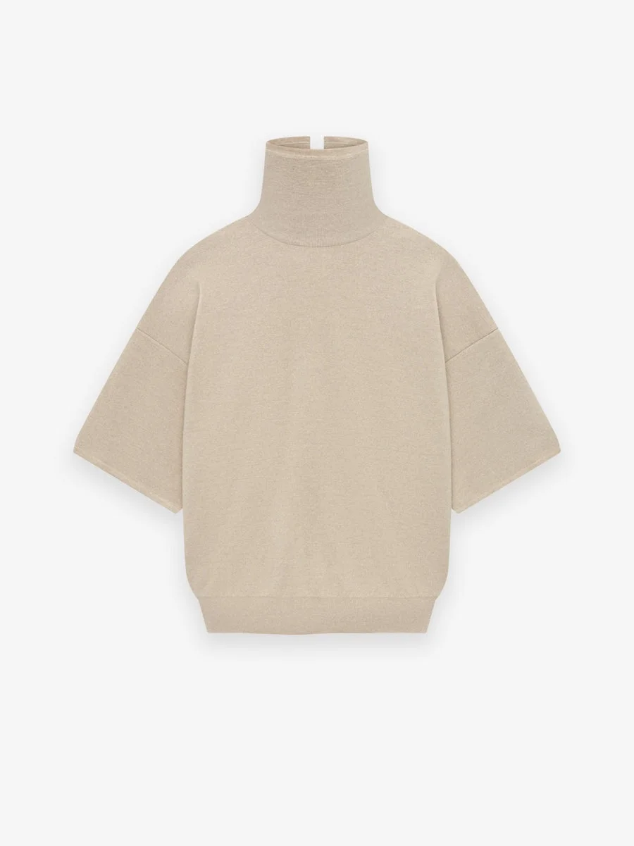 Merino Knit High Neck Tee - 1