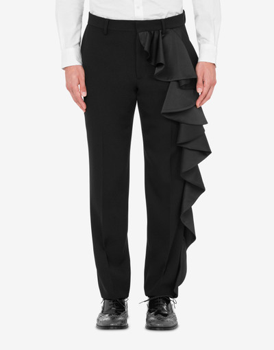 Moschino GRAIN DE POUDRE TROUSERS WITH RUCHE outlook