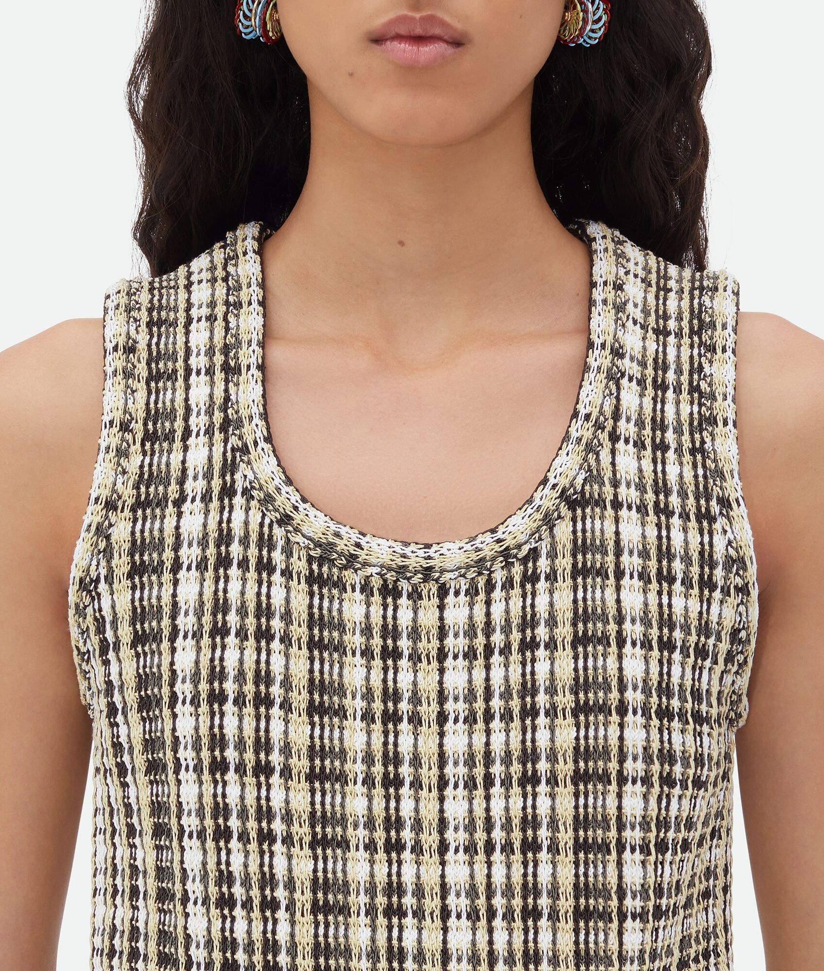 Cotton Viscose Check Top - 5