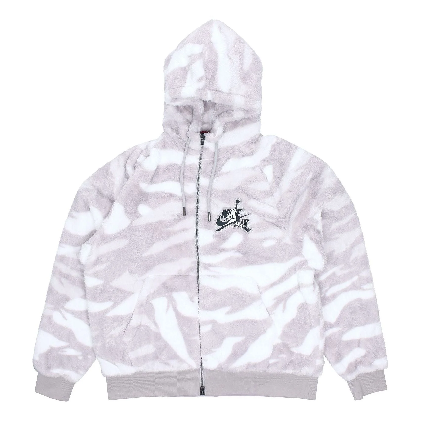 Air Jordan Wings Full-length zipper Cardigan hooded Loose Sports Jacket Large Gray DO6298-100 - 1