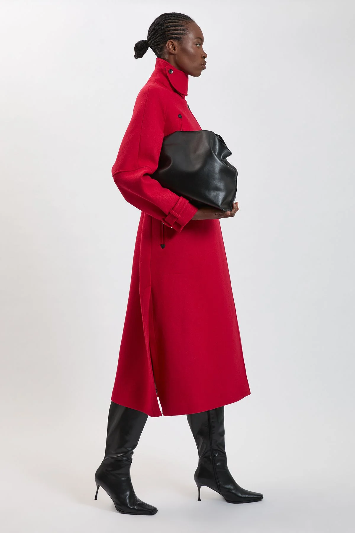 Wool Tailored Trench Coat - 1