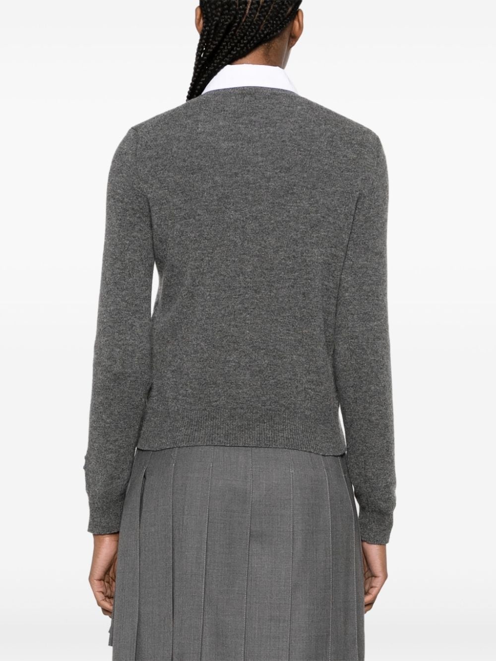 x the Artist Invader pixelated-appliqué cardigan - 4