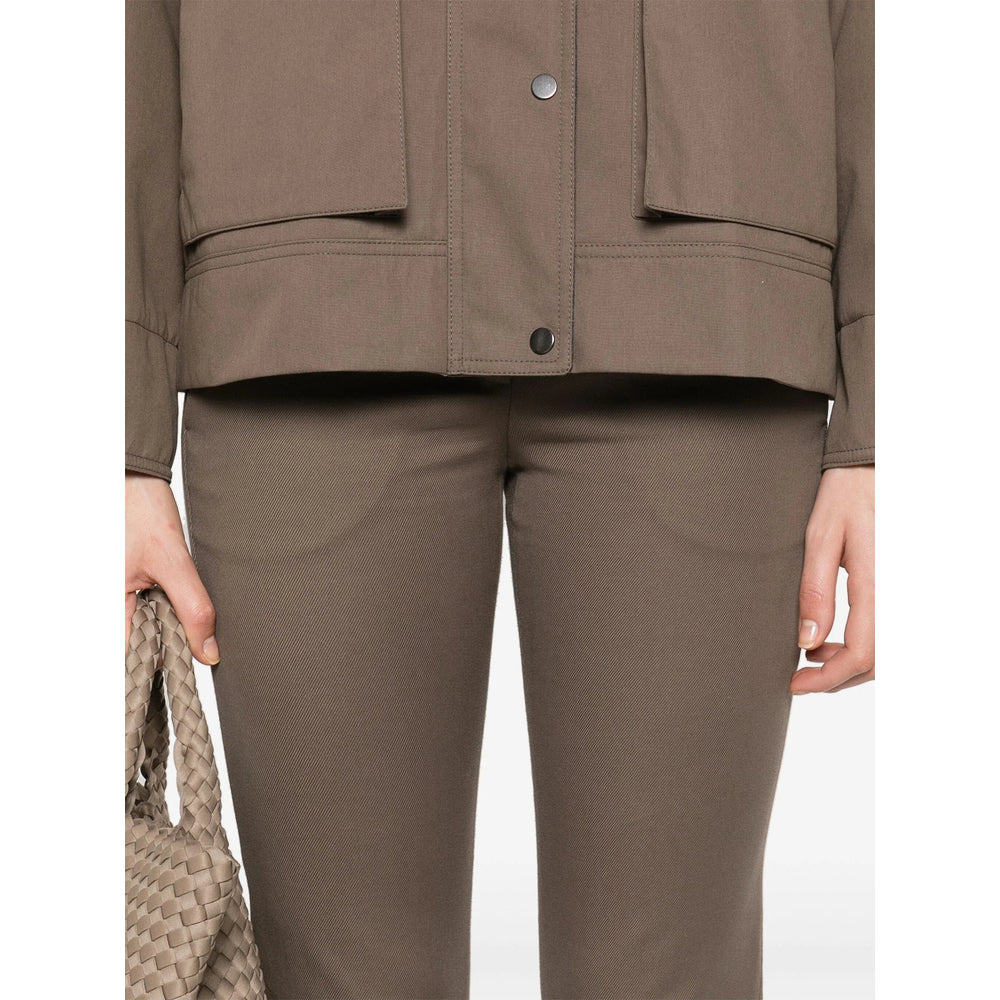 Brunello Cucinelli Green Trousers - Slim-Fit Trousers Women - 4