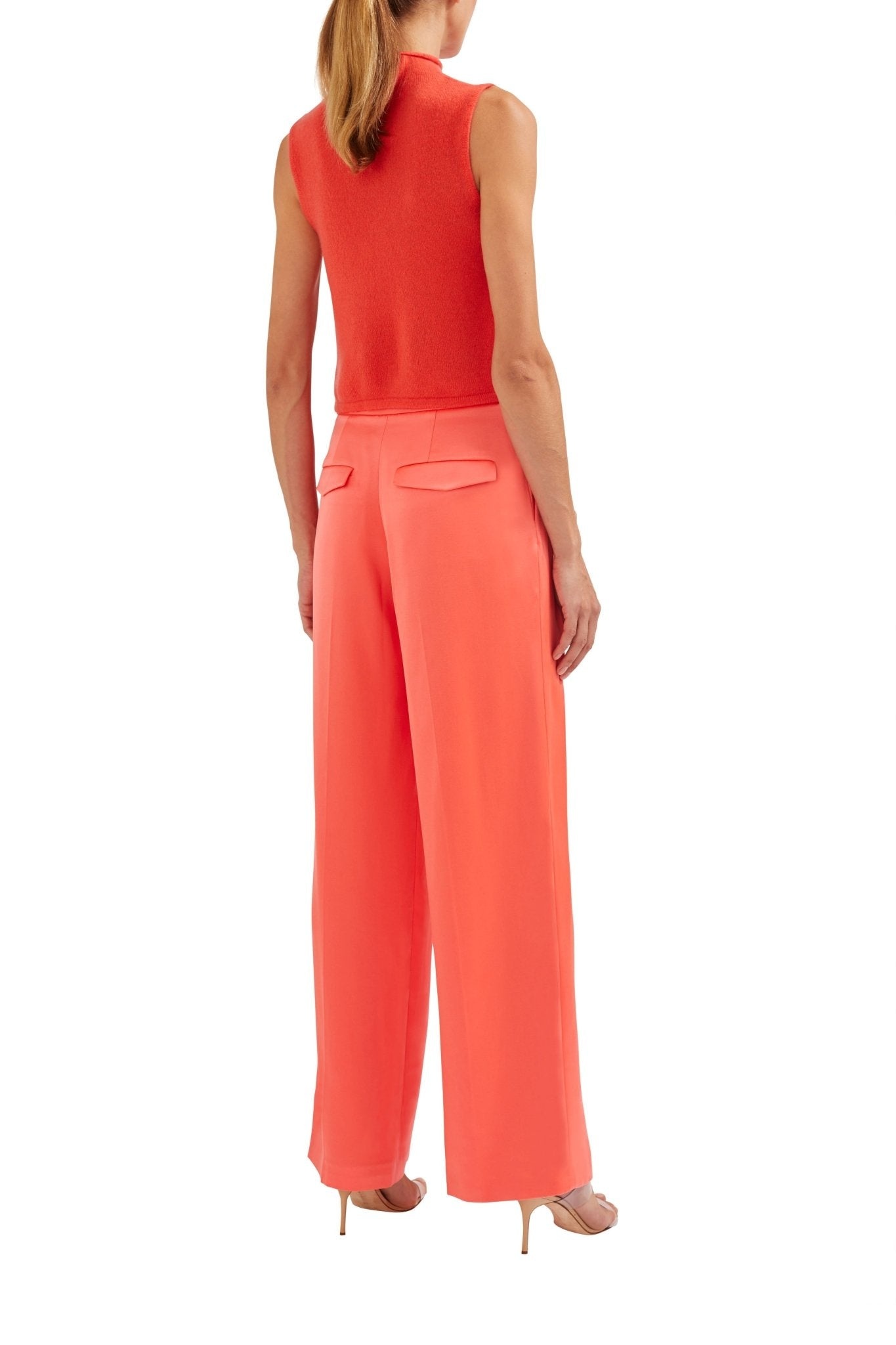 Silk Low Waisted Pleated Trouser - 2