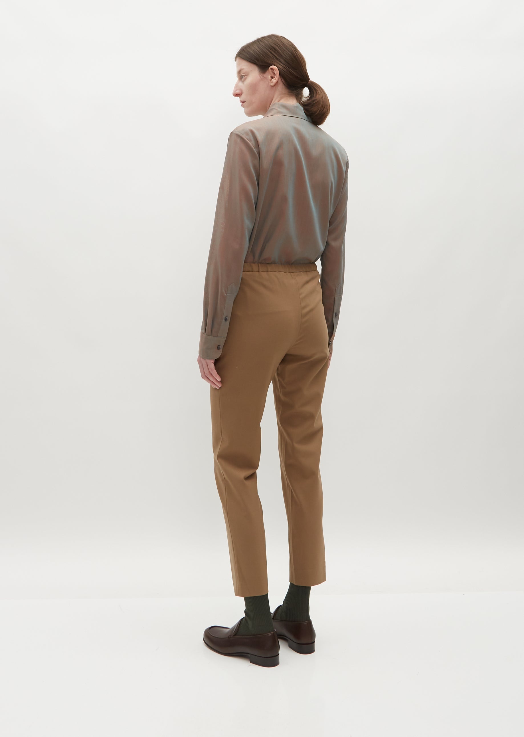 Slim Wool Pull On Pant - 3