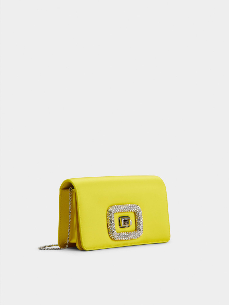 Roger Vivier Viv' Choc Jewel Mini Bag in Satin outlook