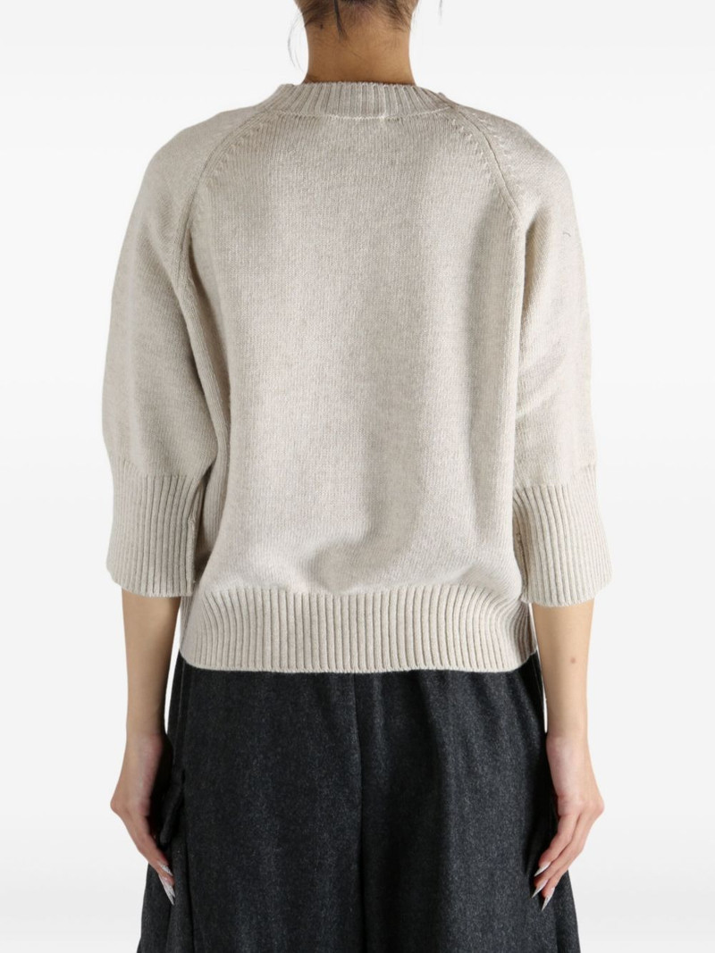 raglan-sleeve wool sweater 4