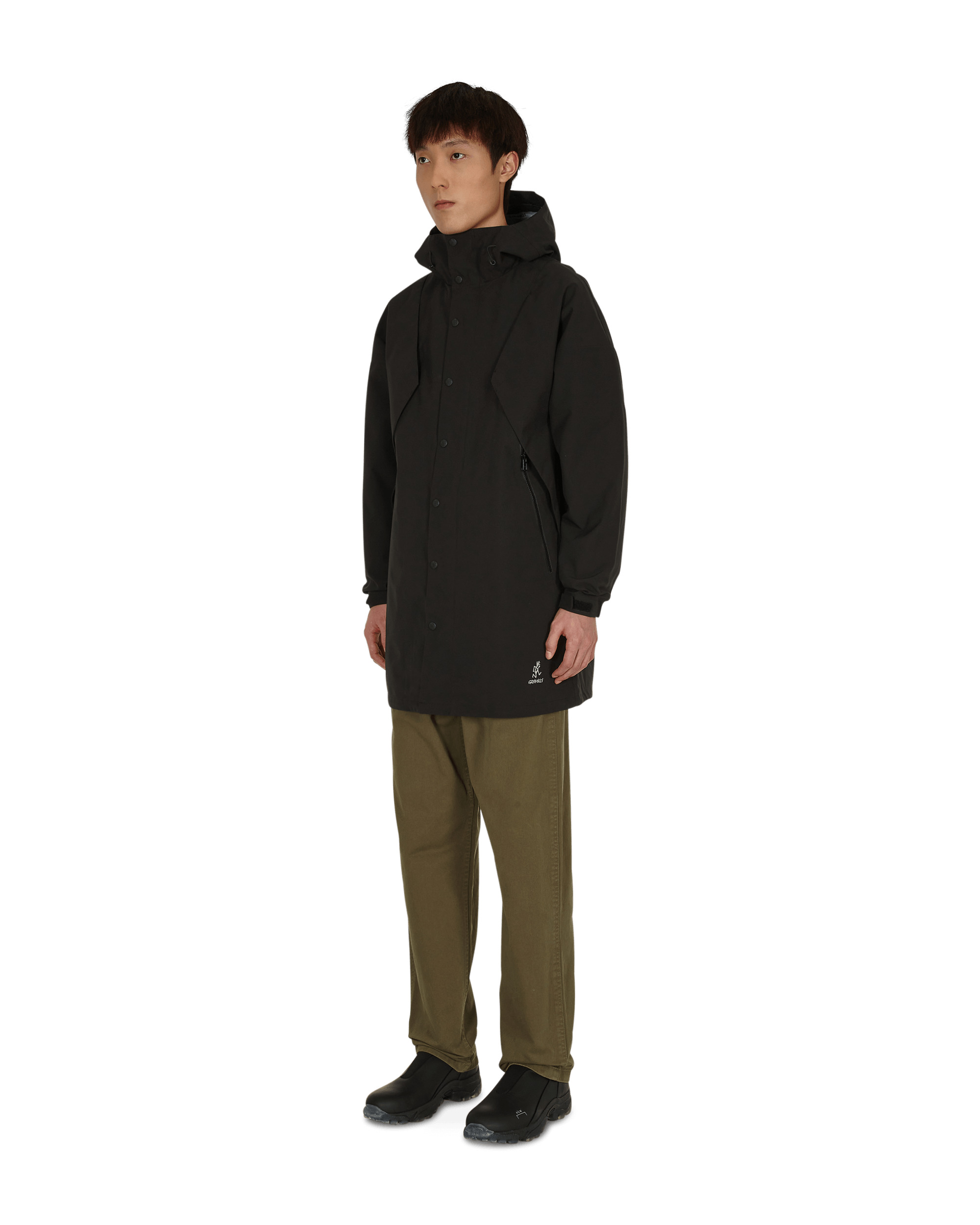 3 Layer Big Flap Coat Black - 3