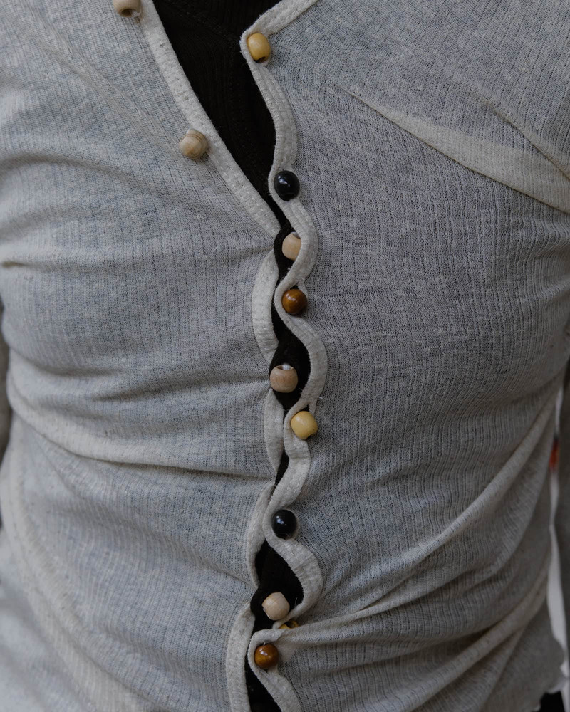 Tav Cardigan - Cotton Hemp Rib 4