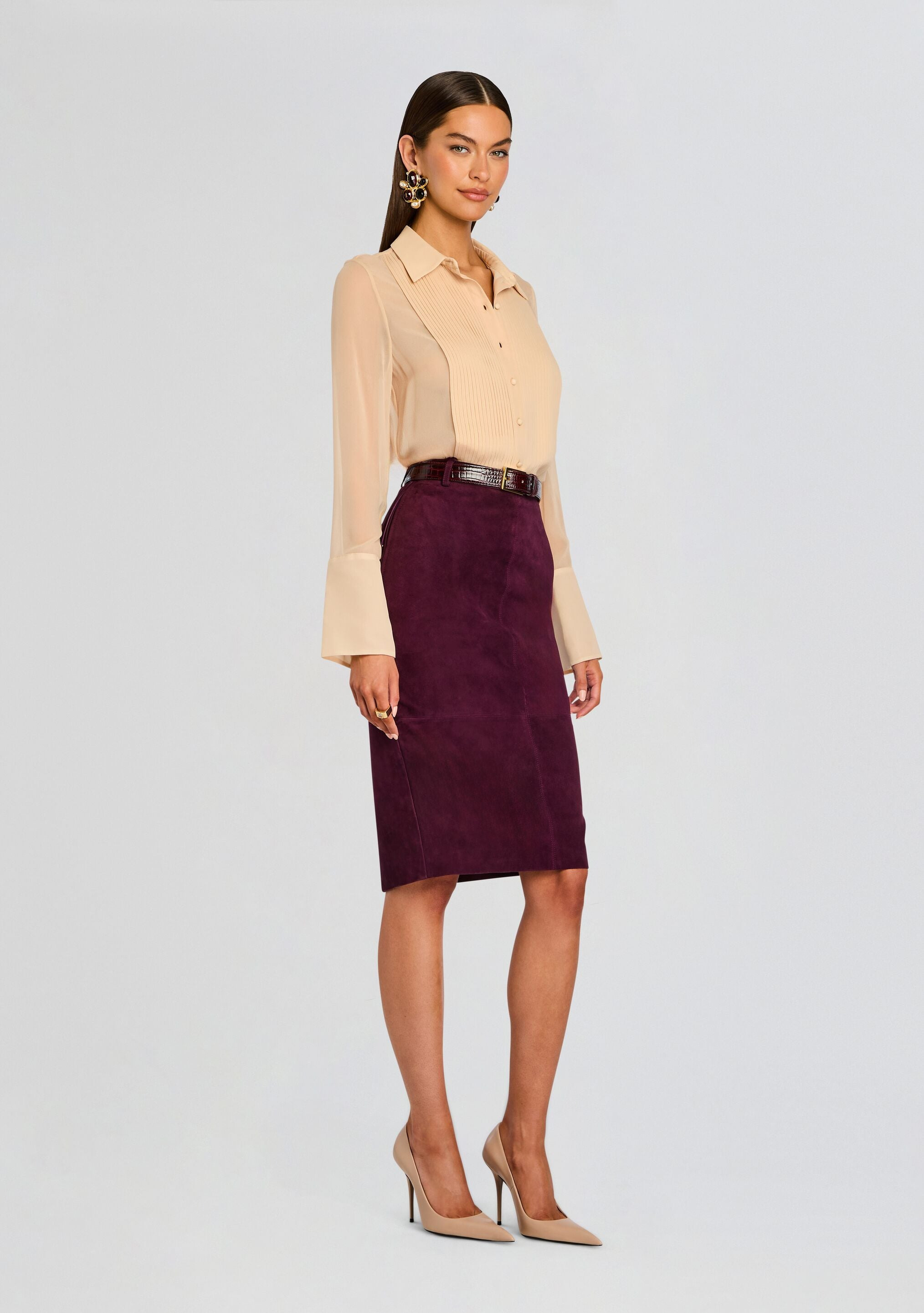 MARCELLA SUEDE SKIRT - 3