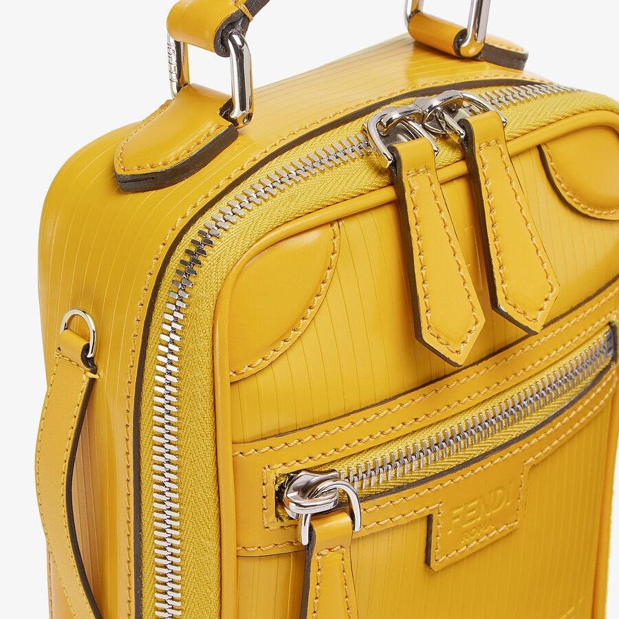 Yellow leather bag - 5