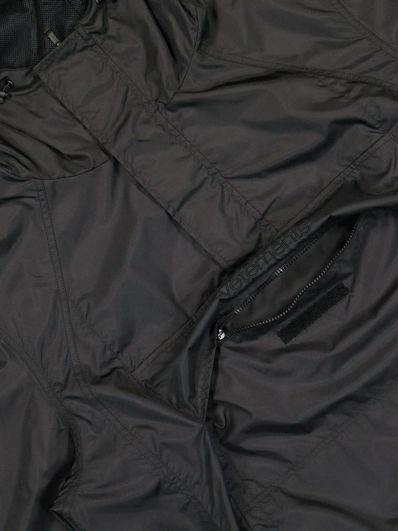 logo-embroidered padded jacket 5