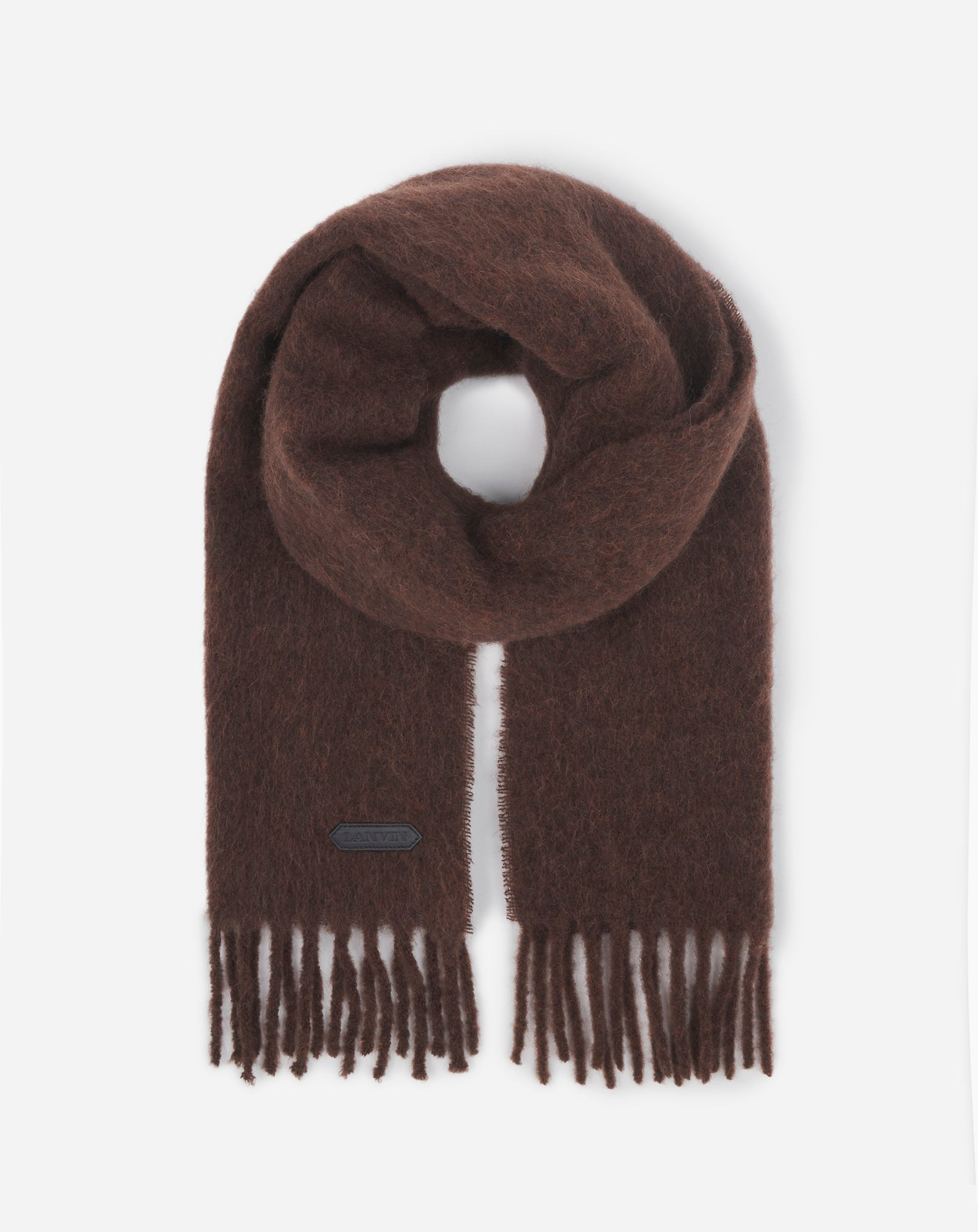 LANVIN FRINGED SCARF IN WOOL - 4