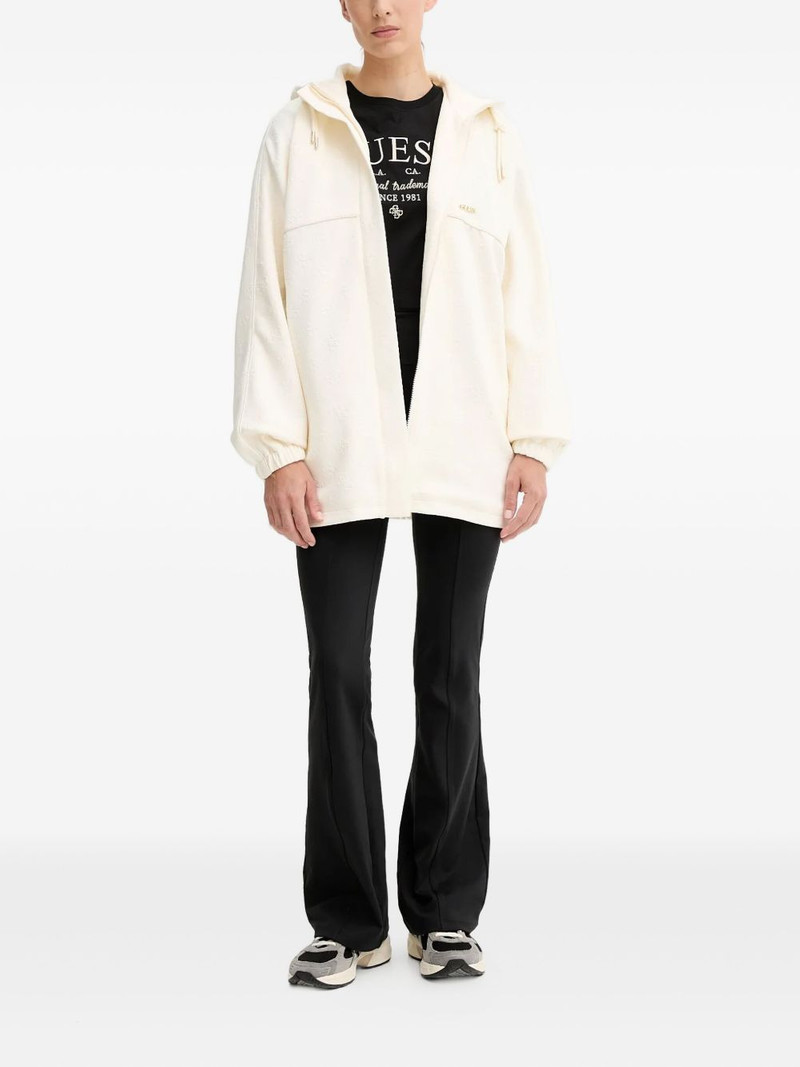 GUESS USA logo-plaque hooded jacket outlook