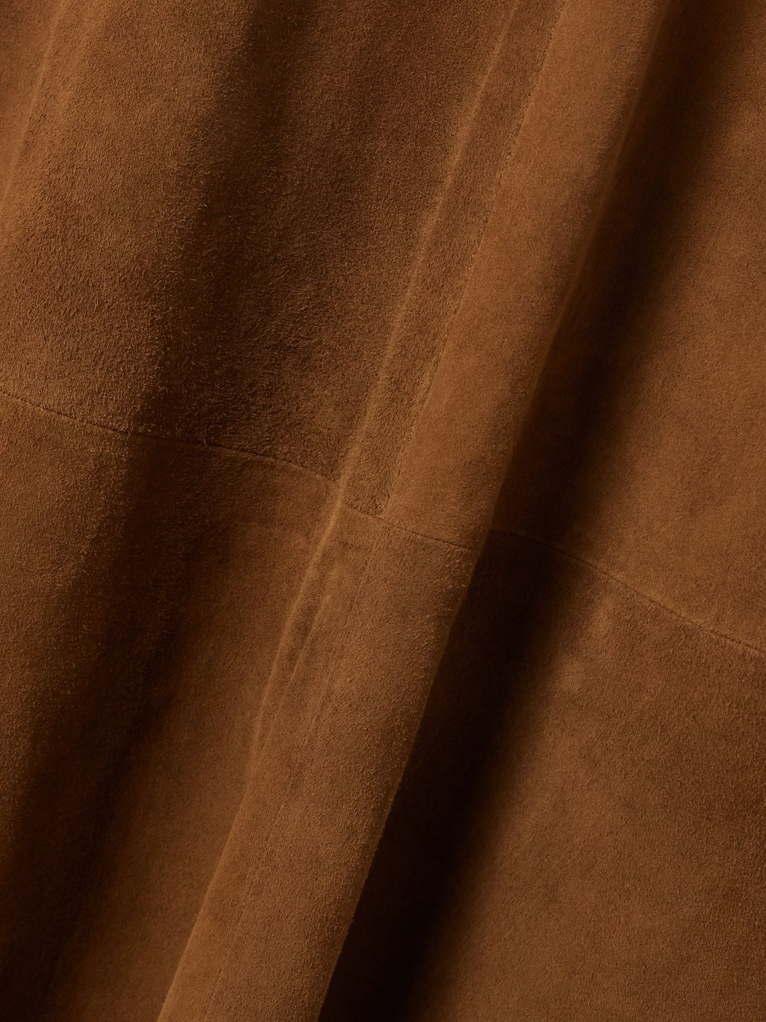Suede midi skirt Camel - 4