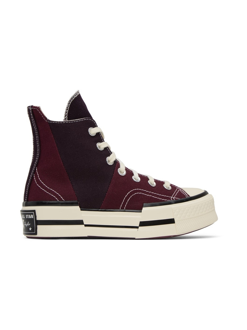 Burgundy Chuck 70 Plus Sneakers 1