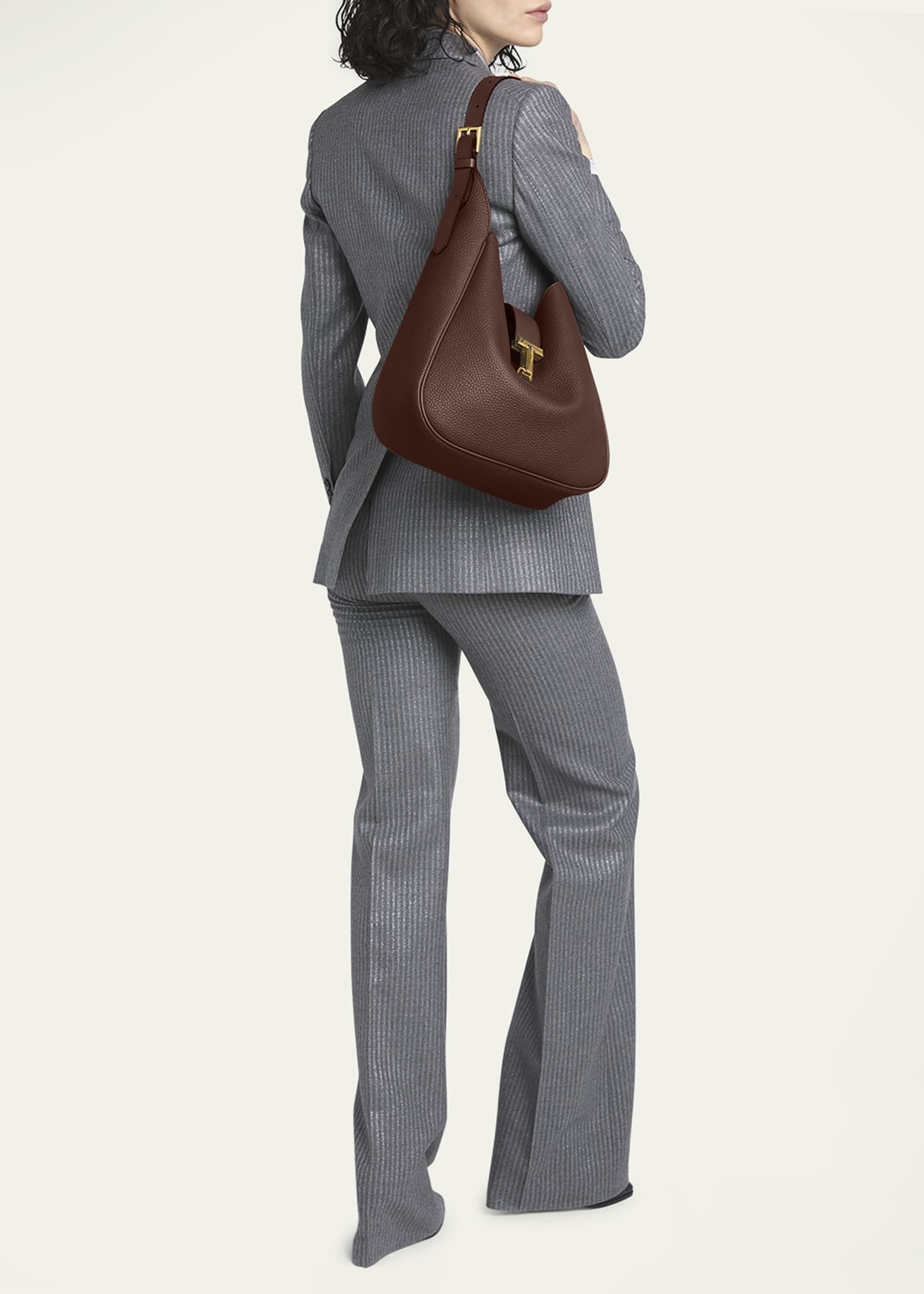 Monarch Large Hobo Bag in Leather - 5
