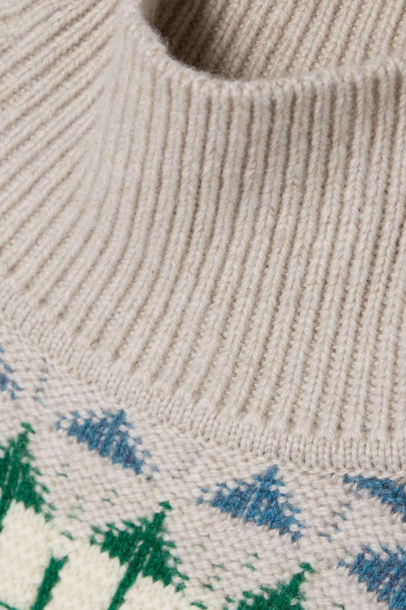 Holiday Noel cashmere-jacquard turtleneck sweater - 5