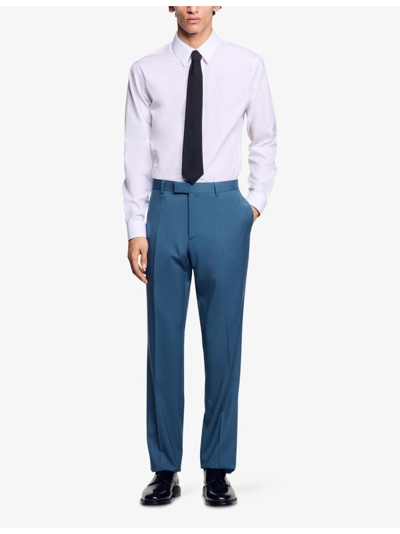 Sandro Straight-Leg Regular-Fit Wool Trousers outlook