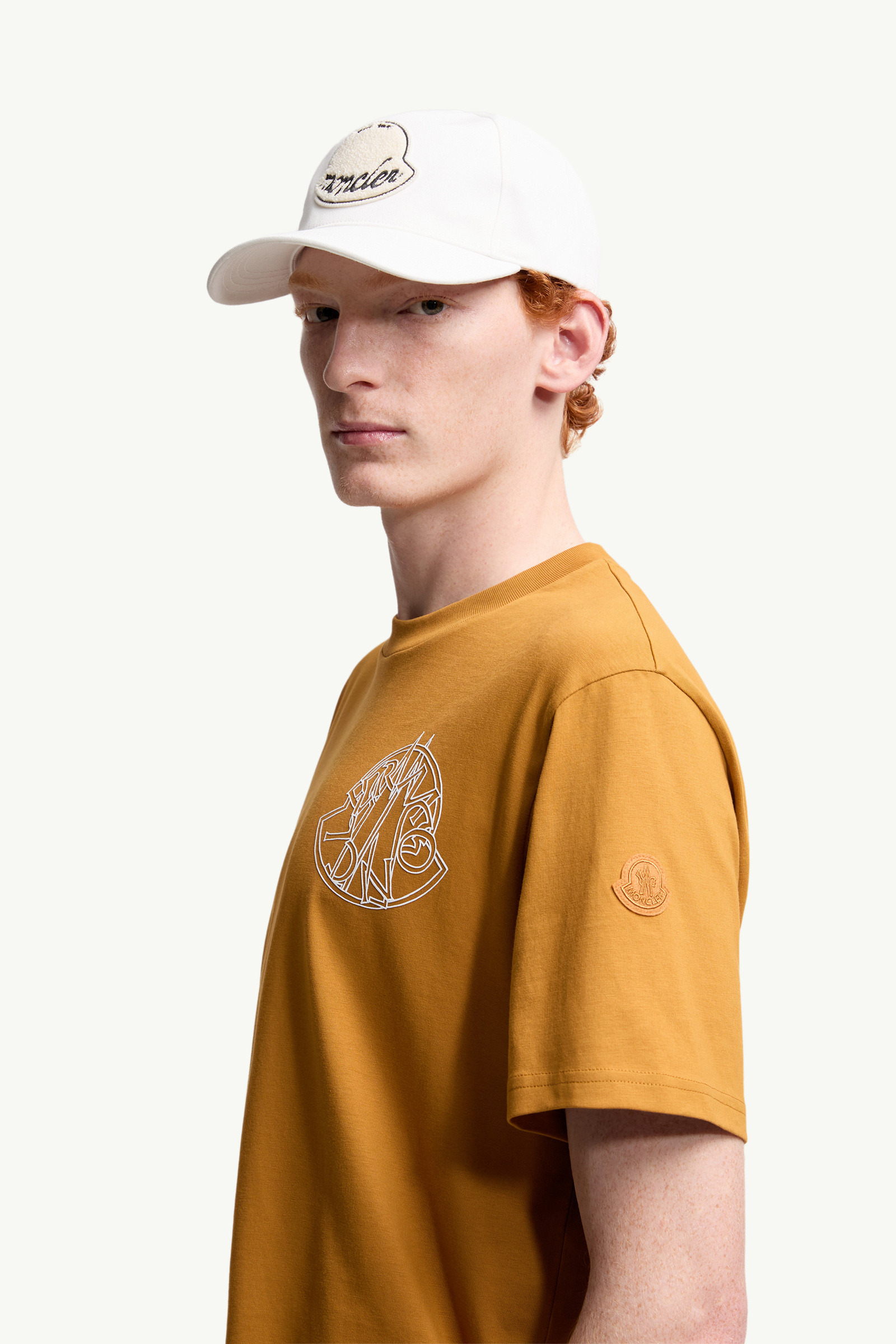 Overlapped Logo Cotton T-Shirt - 4