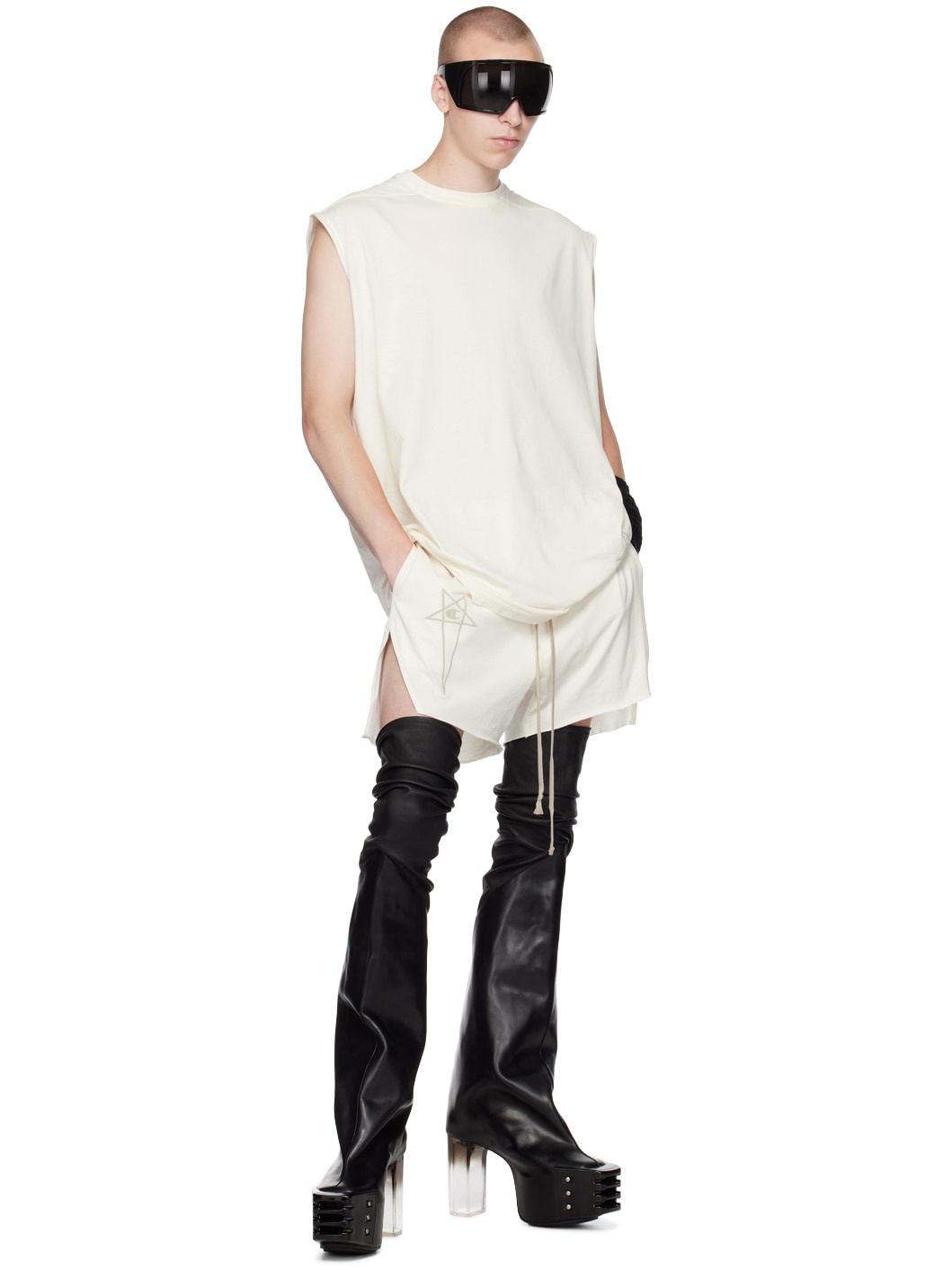 Off-White Champion Edition Dolphin Shorts - 4