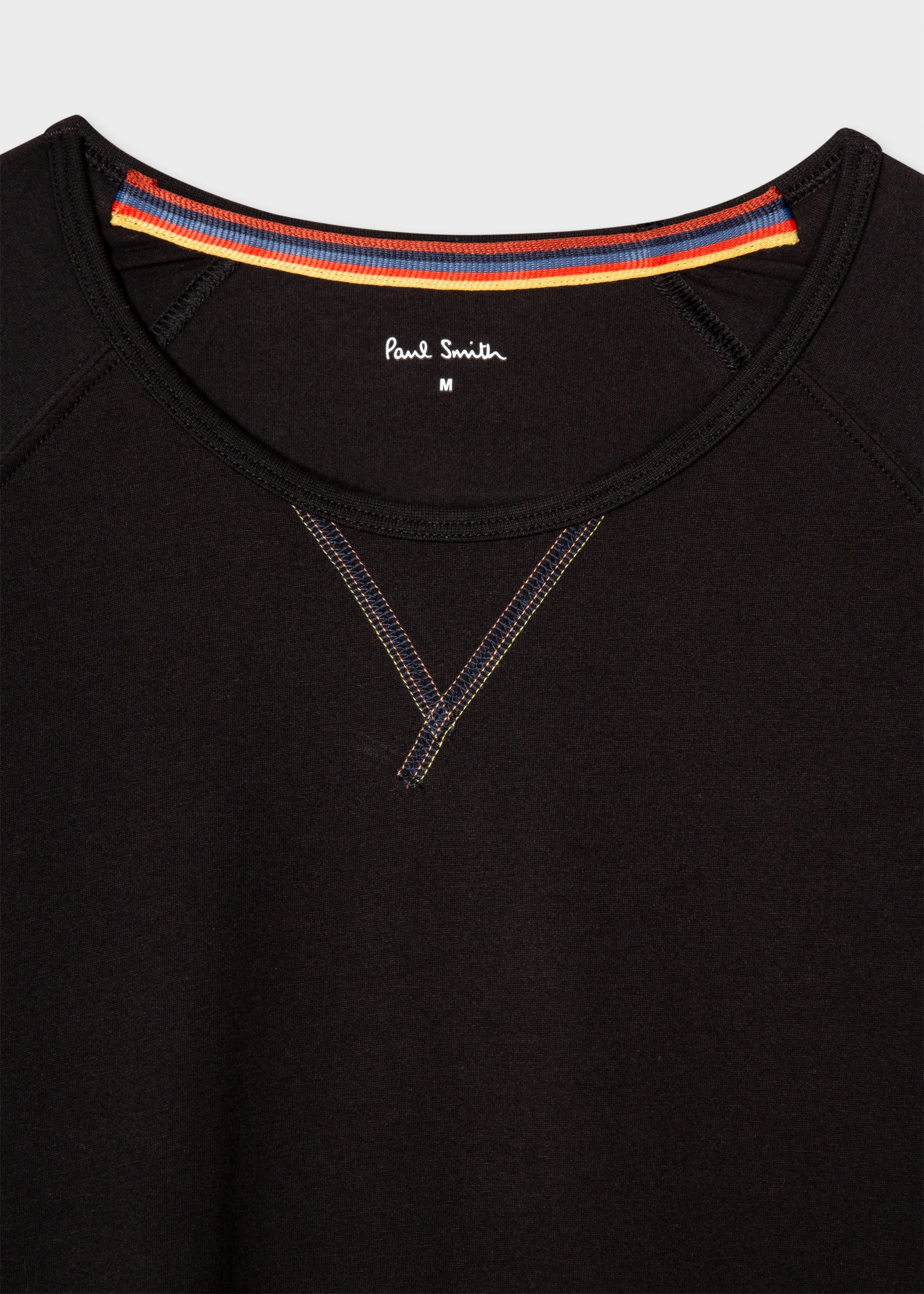 Black Jersey Cotton Long-Sleeve Lounge Top - 2