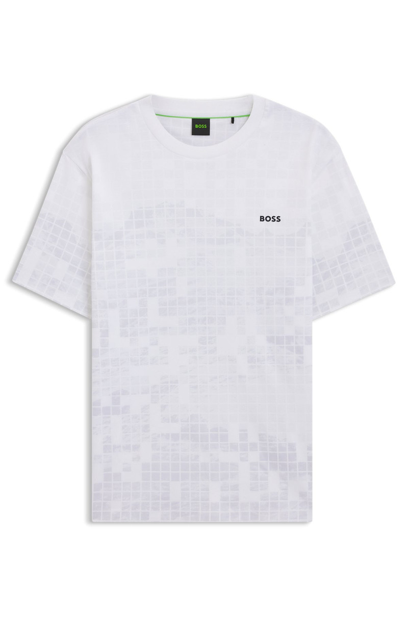 MERCERIZED-COTTON T-SHIRT WITH PRINTED GRAPHICS 1