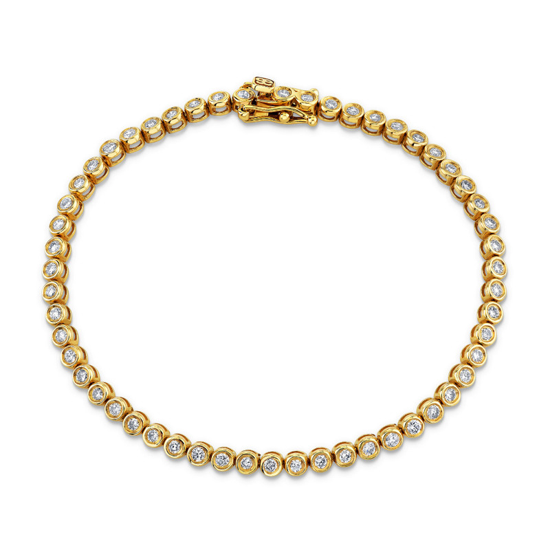 2MM BEZEL TENNIS BRACELET 1