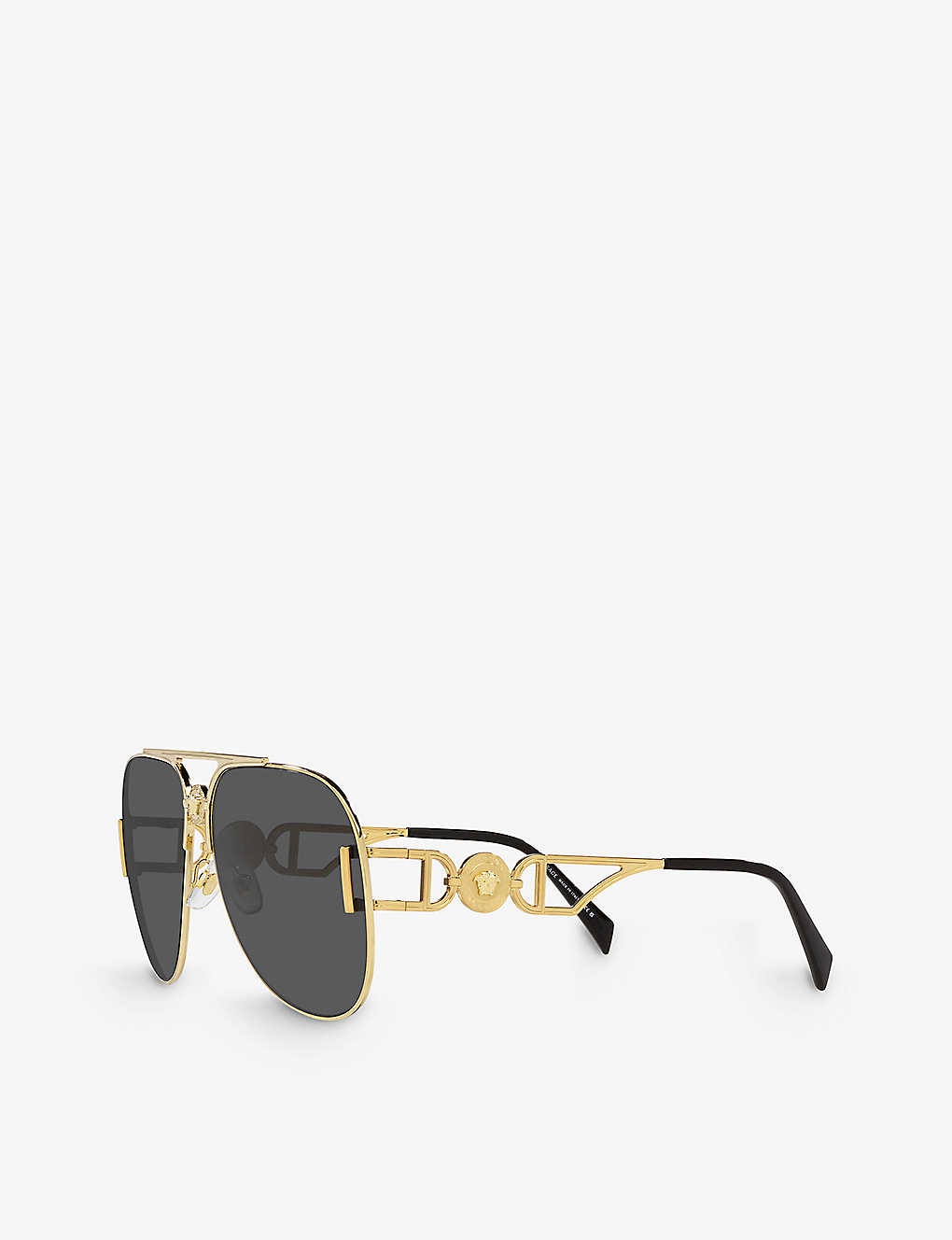 Gold Medusa Pilot Biggie Sunglasses - 5