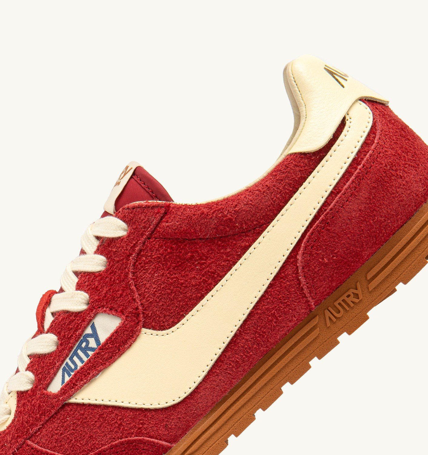 SNEAKERS WINDSPIN IN SUEDE AND LEATHER COLOR IMPERIAL RED AND RUTABAGA - 6