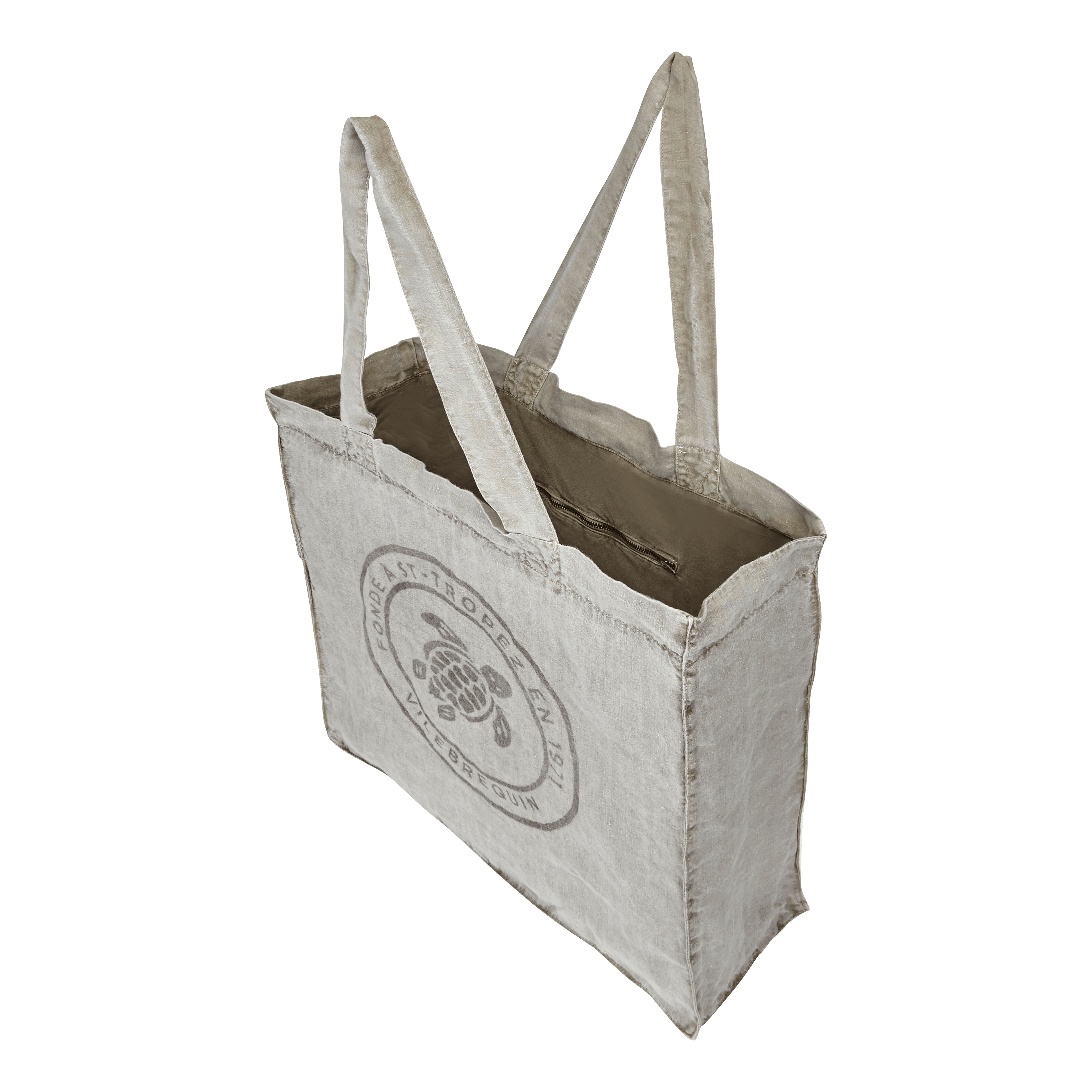 Linen Turtle Unisex Tote Bag Mineral Dye - 5