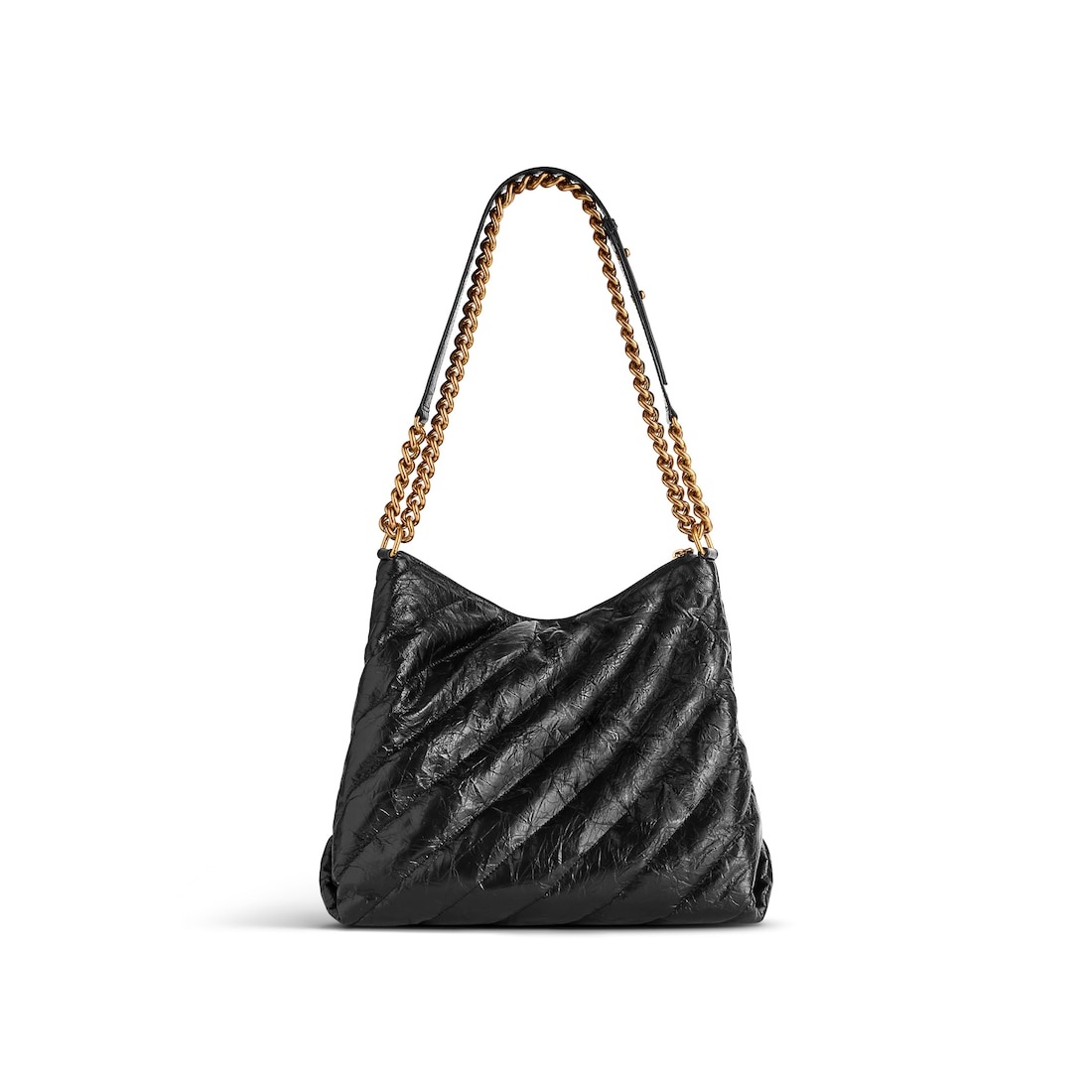 Women's Crush Medium Hobo Bag Quilted  in Black - 6