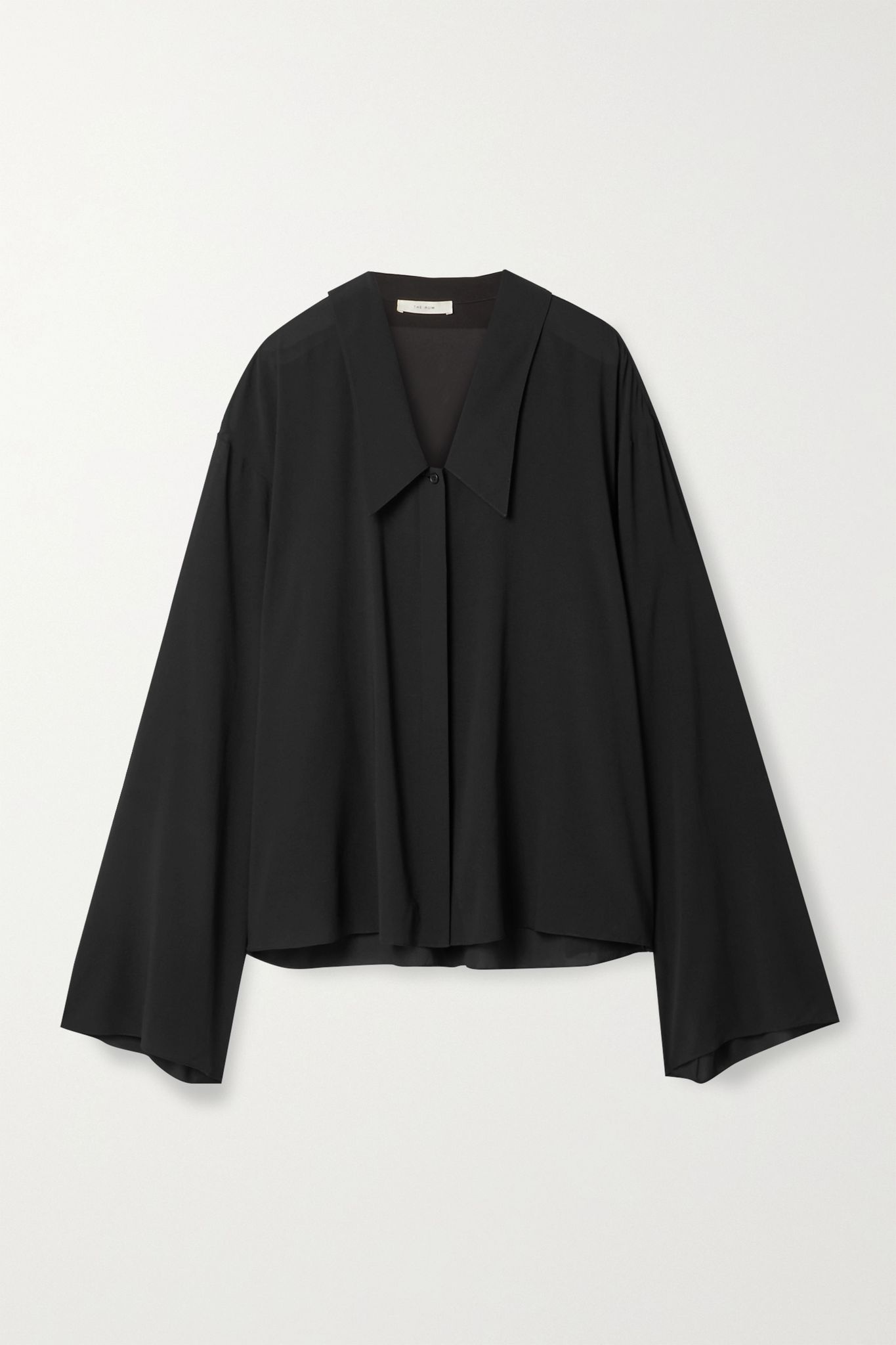 Fabio oversized silk-blend georgette shirt - 1