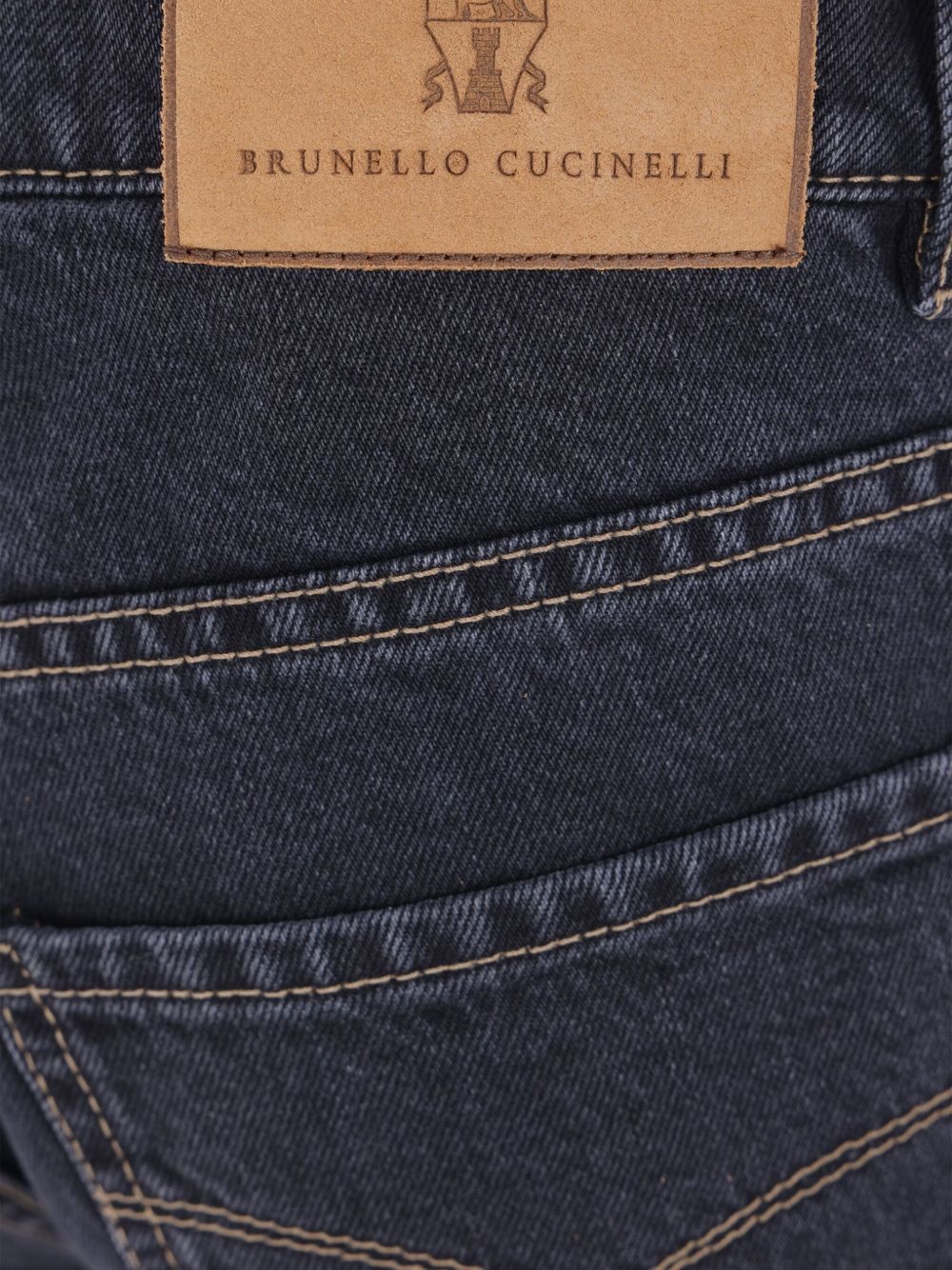 logo-embroidered jeans - 4