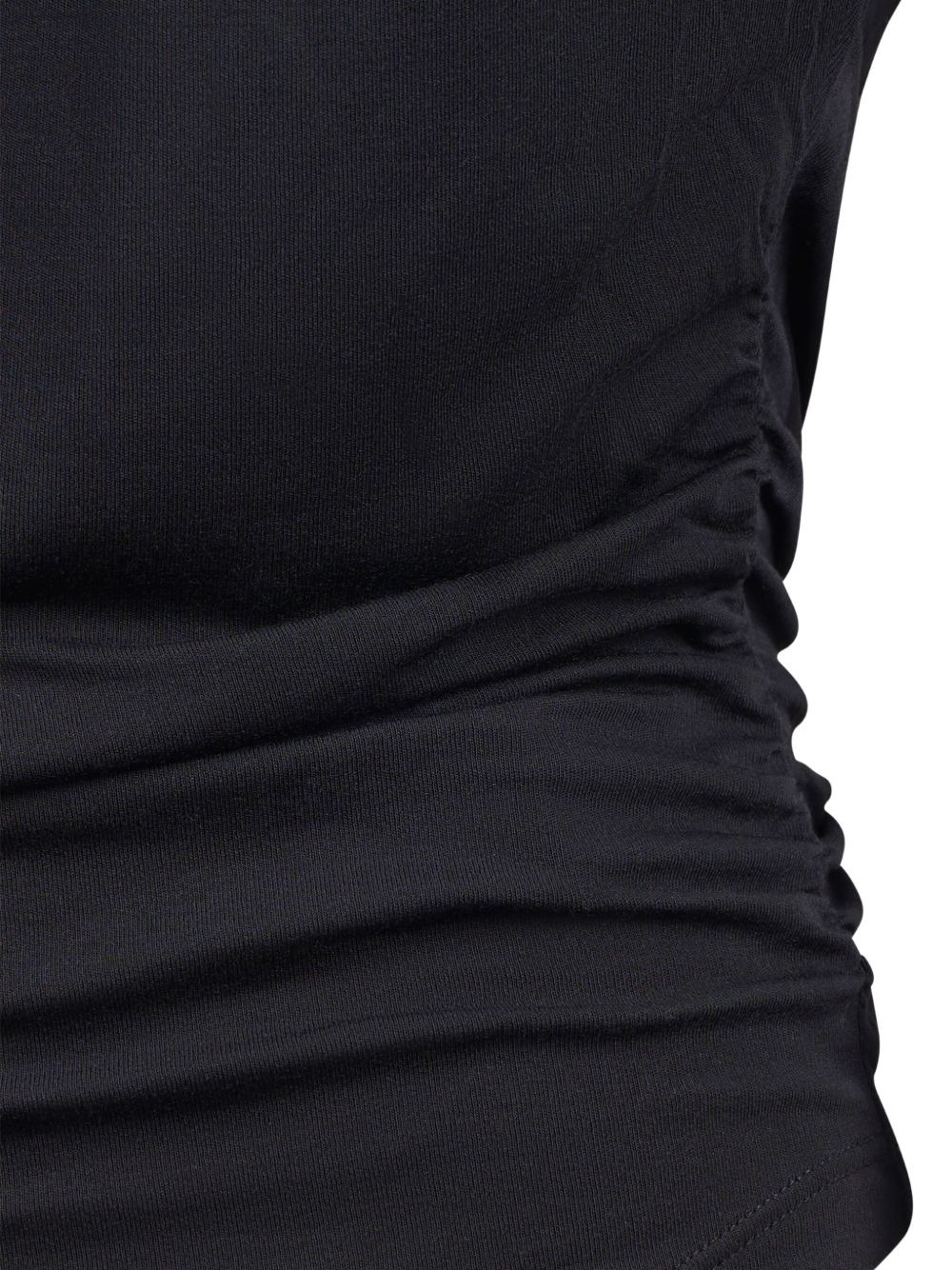gathered-shoulders tank top - 3