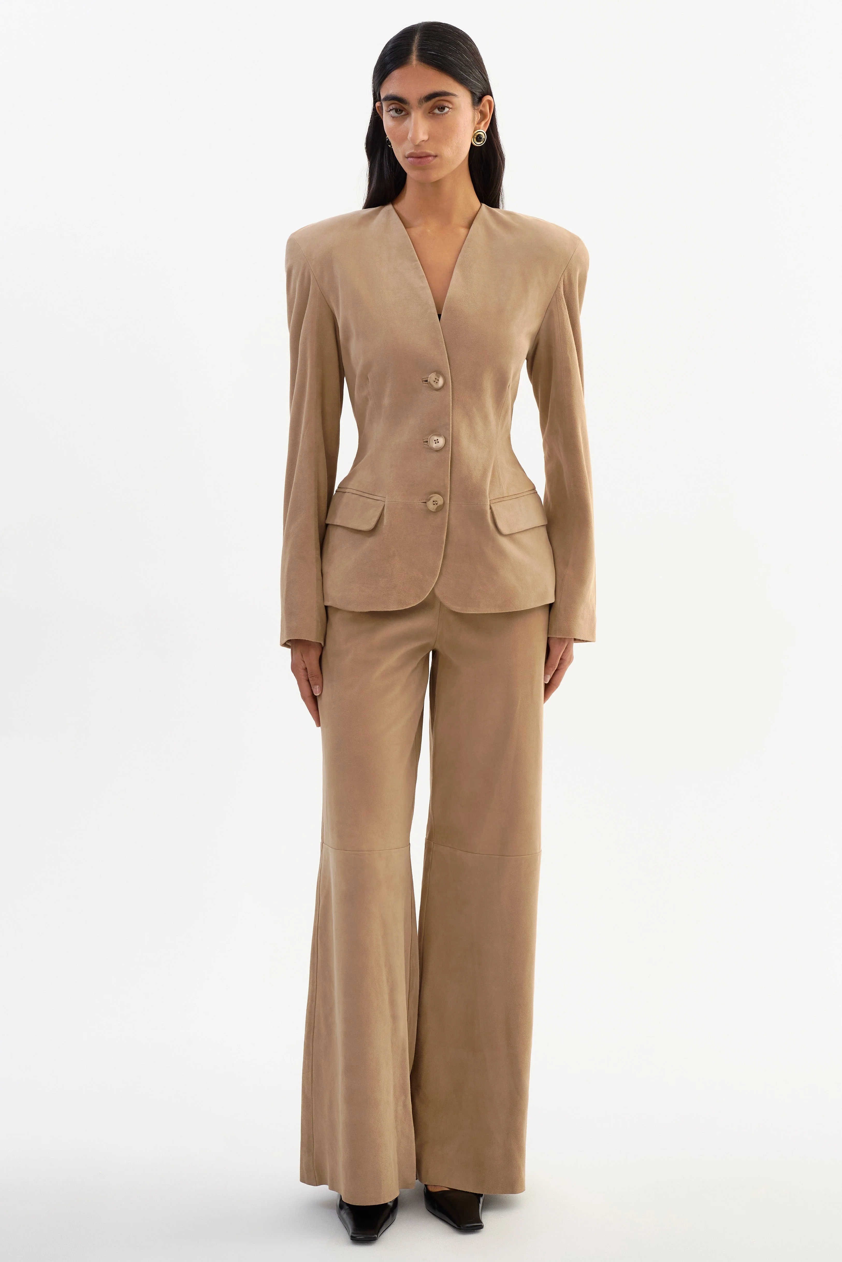 ABITHA | Hourglass Suede Jacket - 1