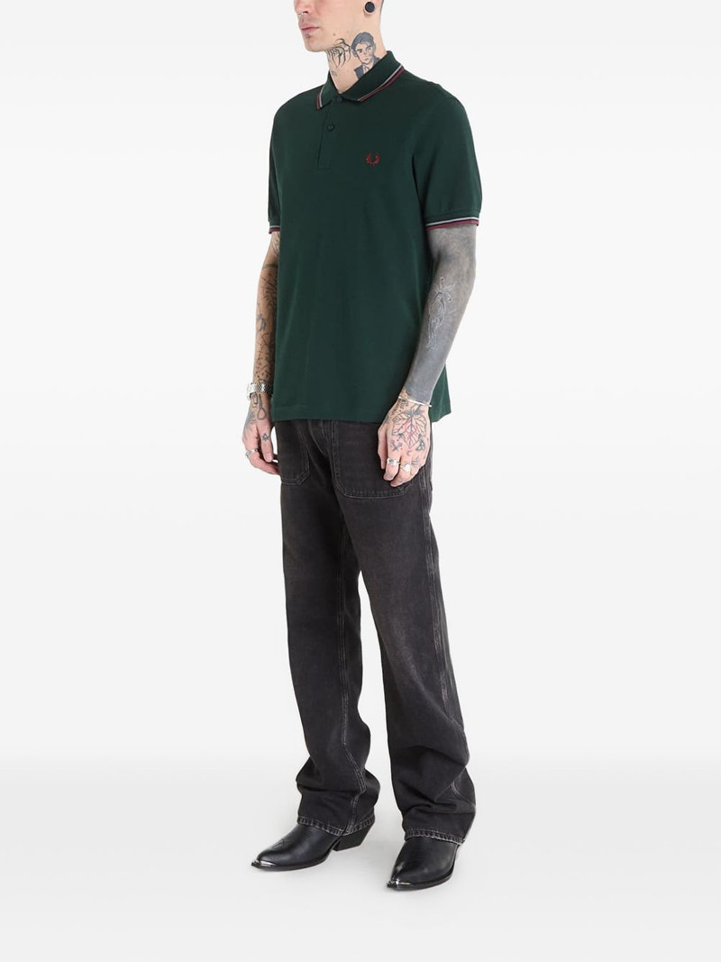 Fred Perry striped-trim polo shirt outlook